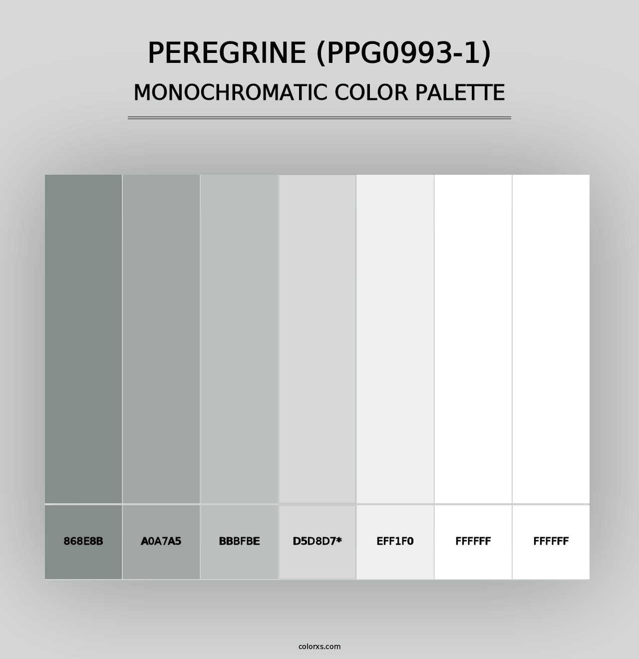 Peregrine (PPG0993-1) - Monochromatic Color Palette