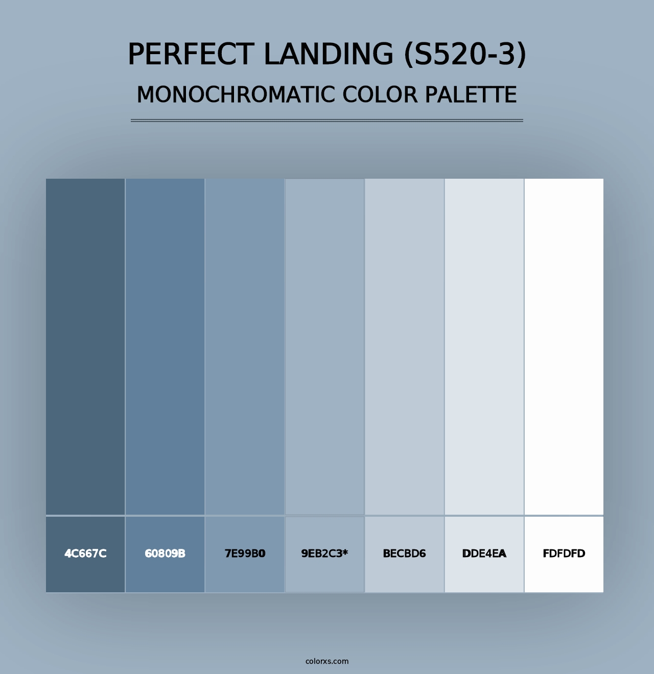 Perfect Landing (S520-3) - Monochromatic Color Palette