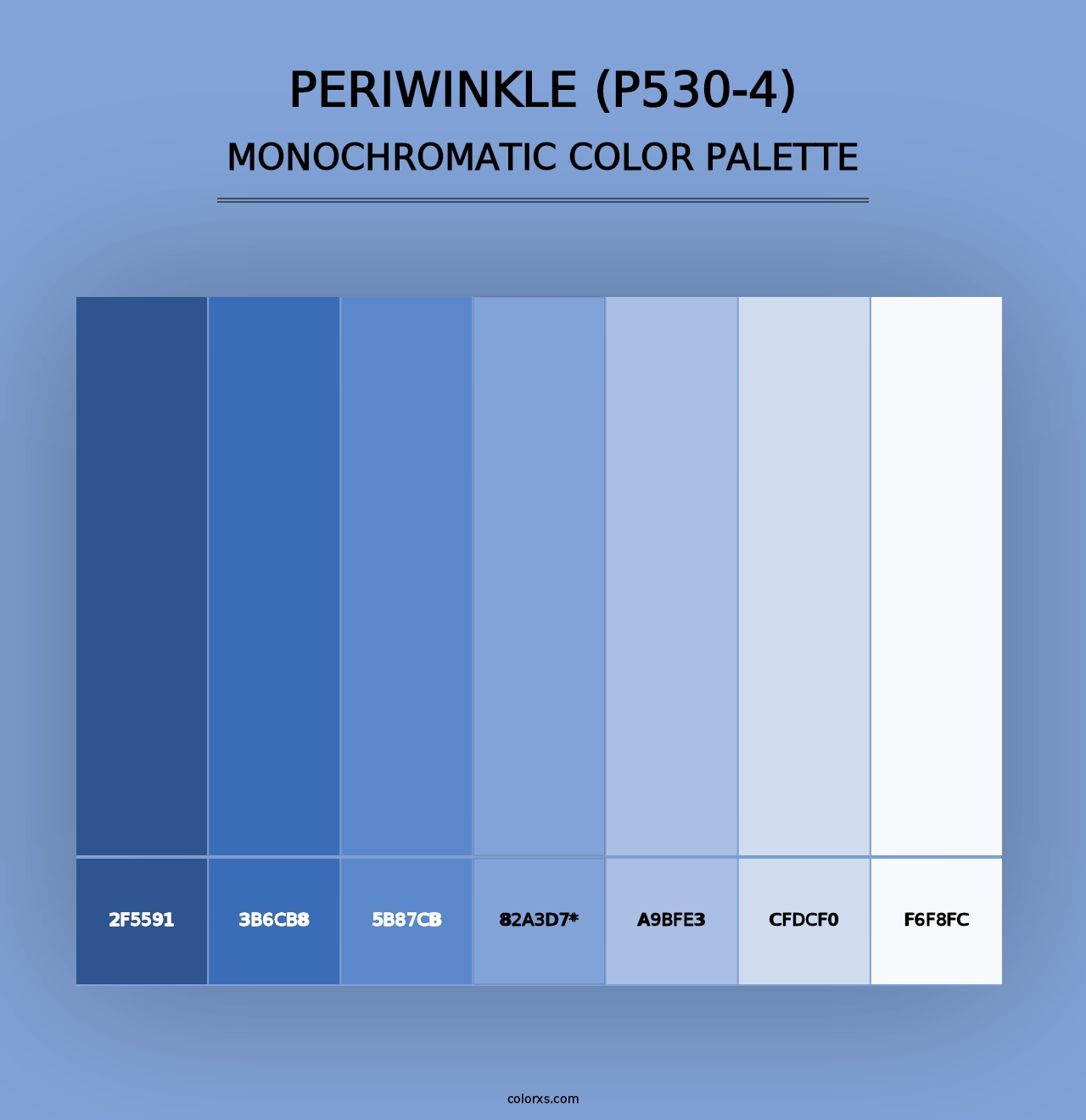 Periwinkle (P530-4) - Monochromatic Color Palette