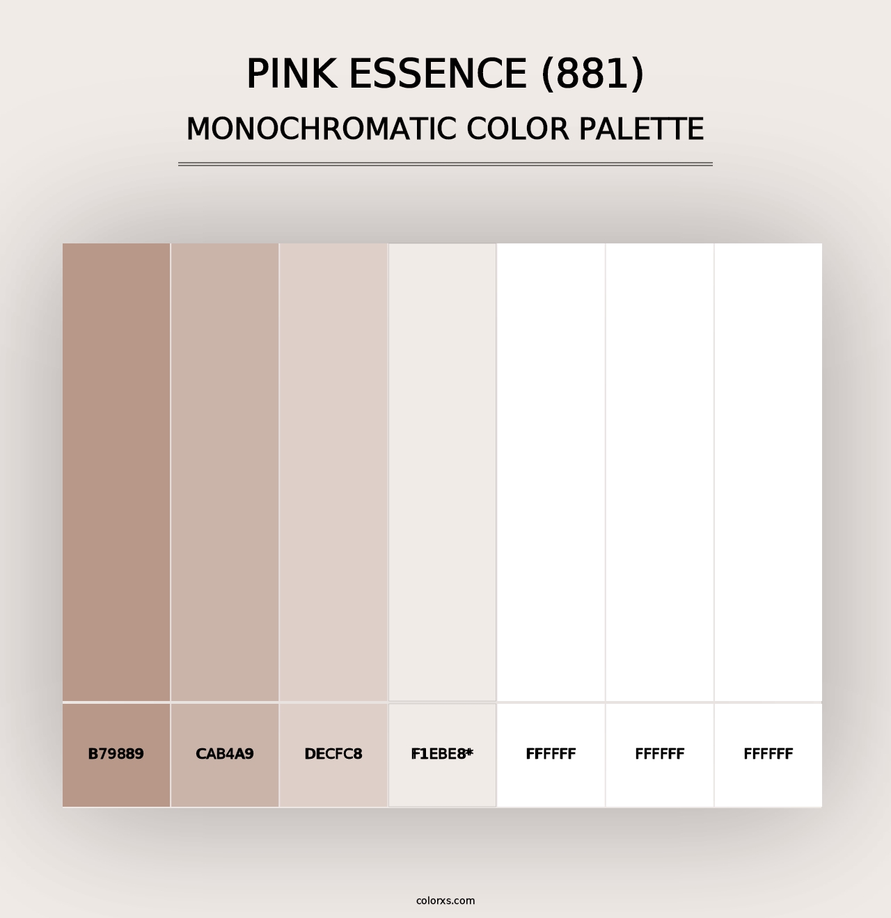 Pink Essence (881) - Monochromatic Color Palette