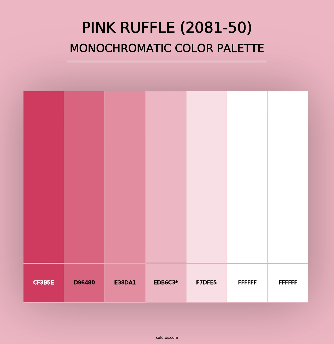 Pink Ruffle (2081-50) - Monochromatic Color Palette