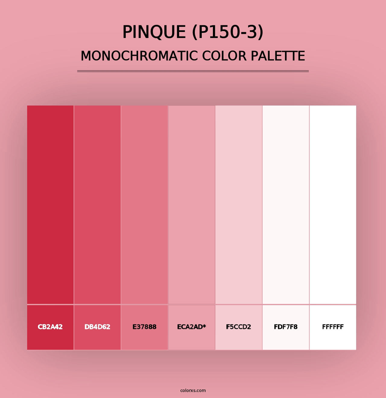 Pinque (P150-3) - Monochromatic Color Palette