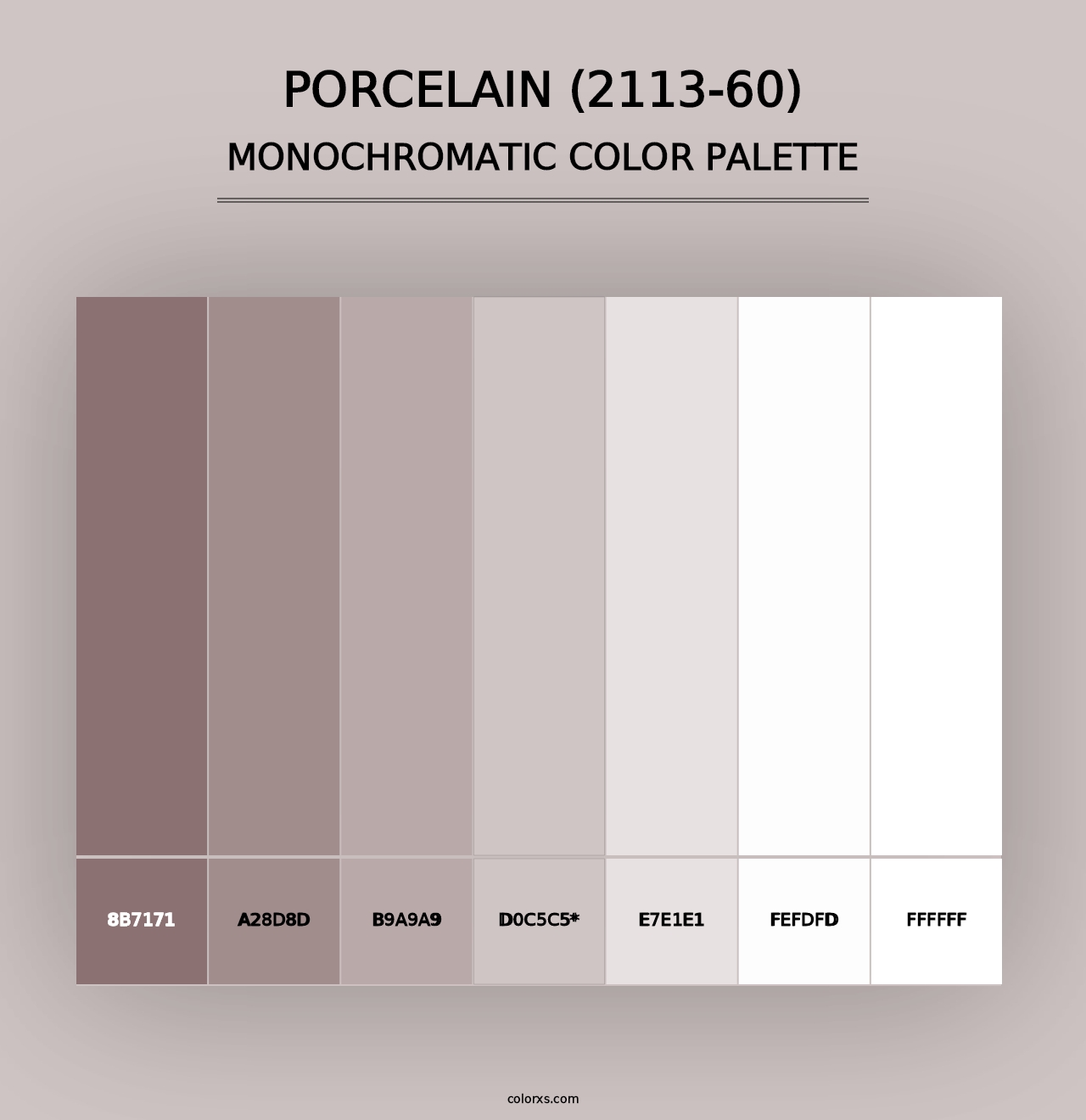 Porcelain (2113-60) - Monochromatic Color Palette