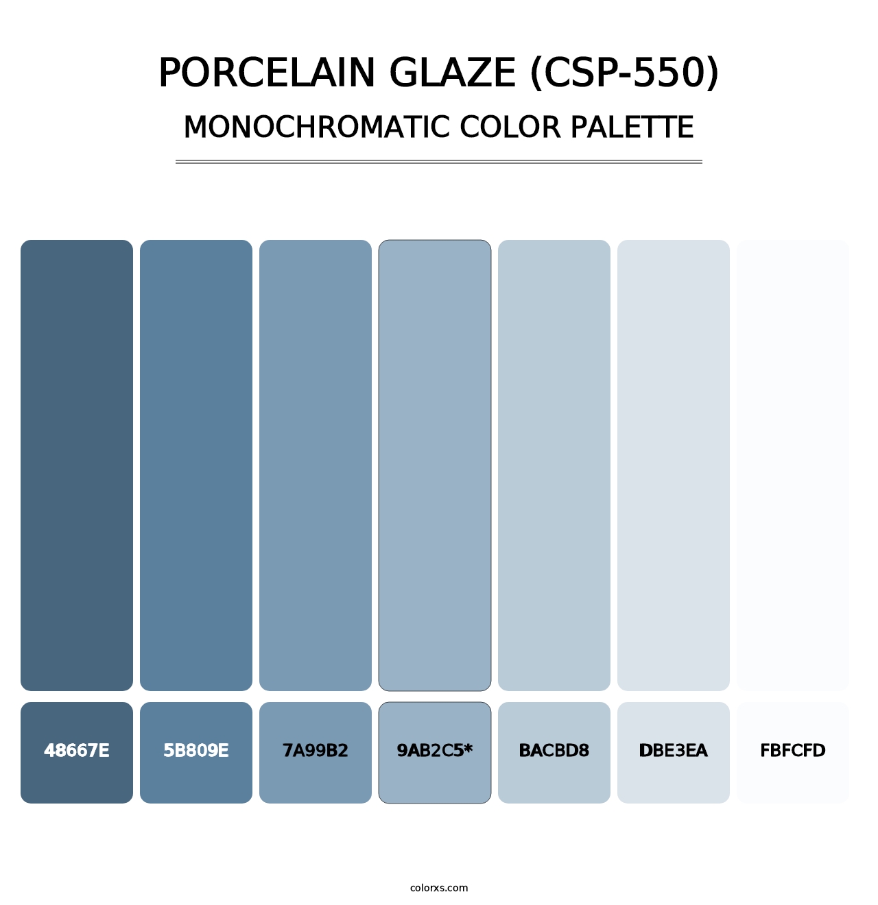 Porcelain Glaze (CSP-550) - Monochromatic Color Palette