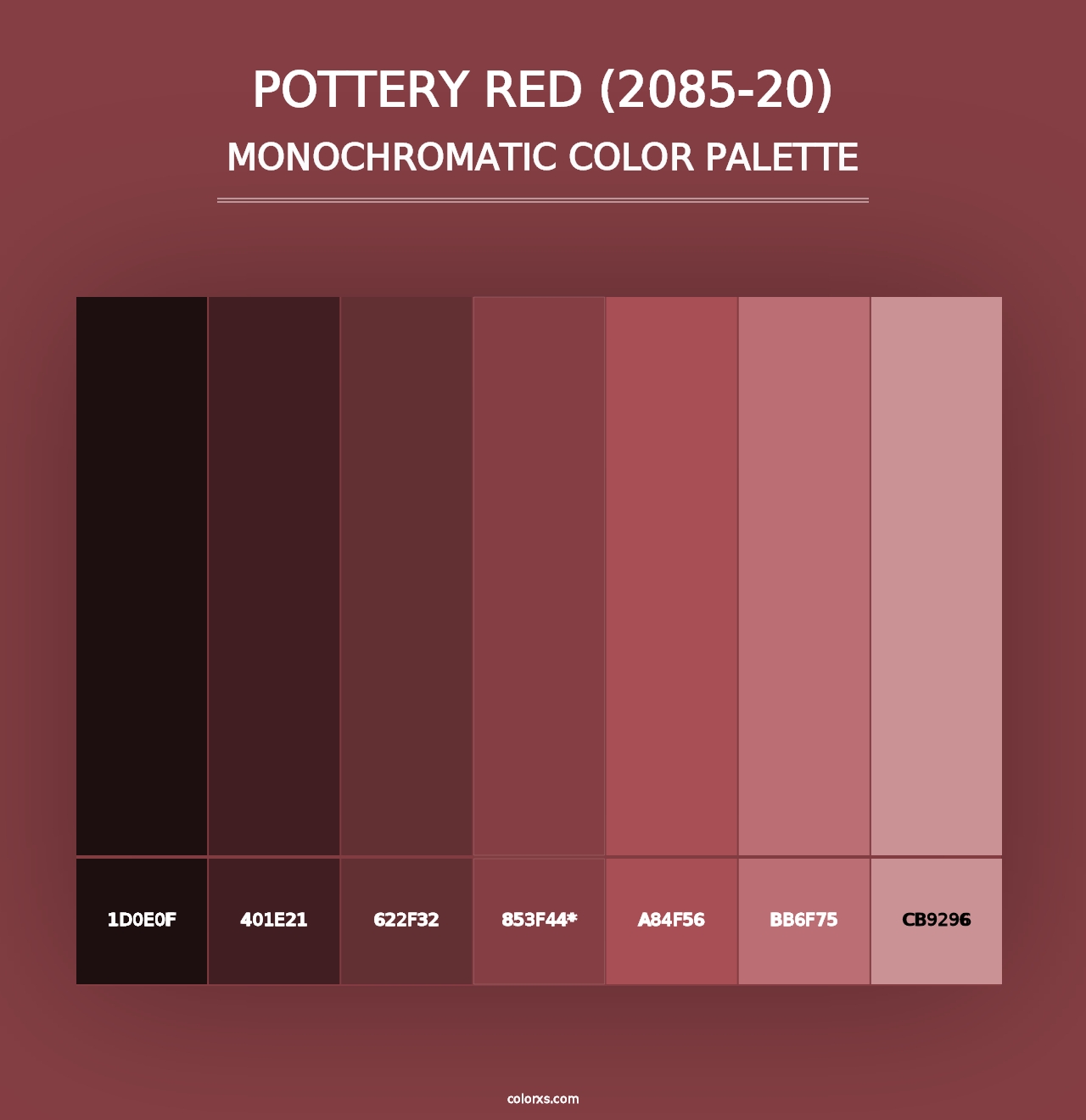 Pottery Red (2085-20) - Monochromatic Color Palette