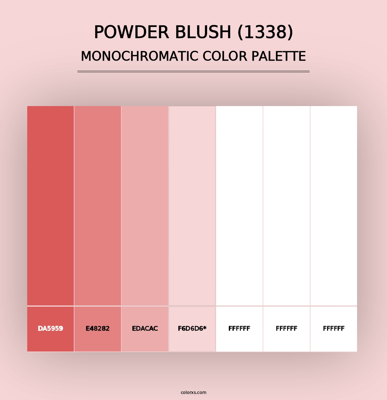 Powder Blush (1338) - Monochromatic Color Palette