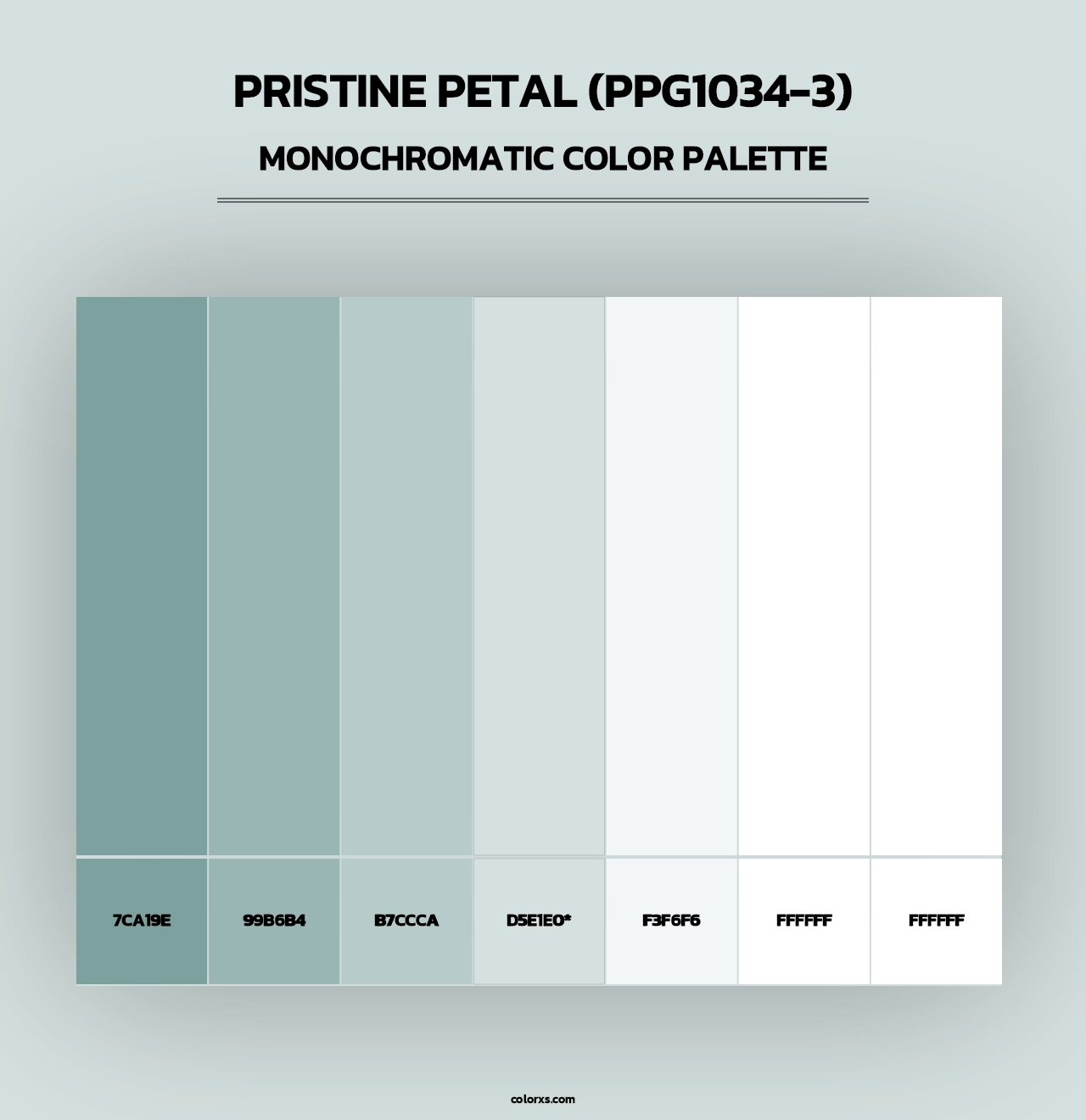 Pristine Petal (PPG1034-3) - Monochromatic Color Palette