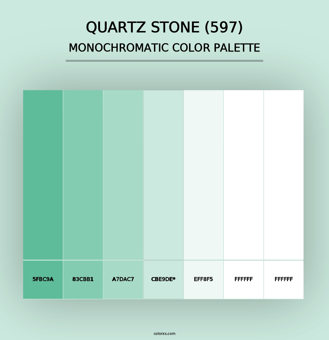 Quartz Stone (597) - Monochromatic Color Palette