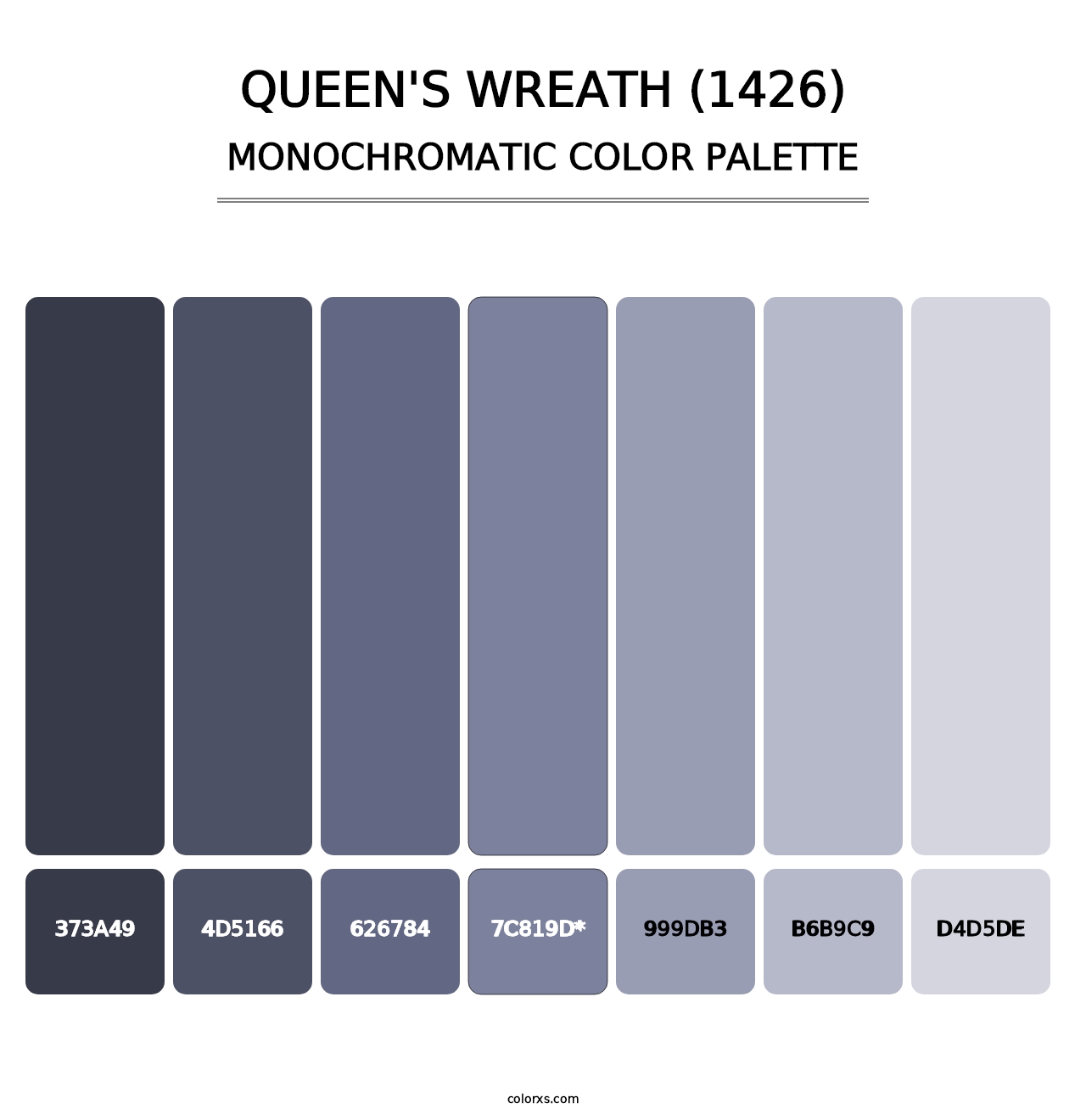 Queen's Wreath (1426) - Monochromatic Color Palette