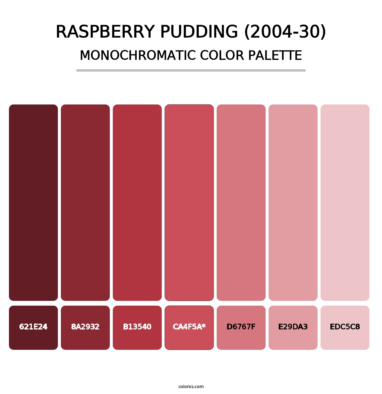 Raspberry Pudding (2004-30) - Monochromatic Color Palette