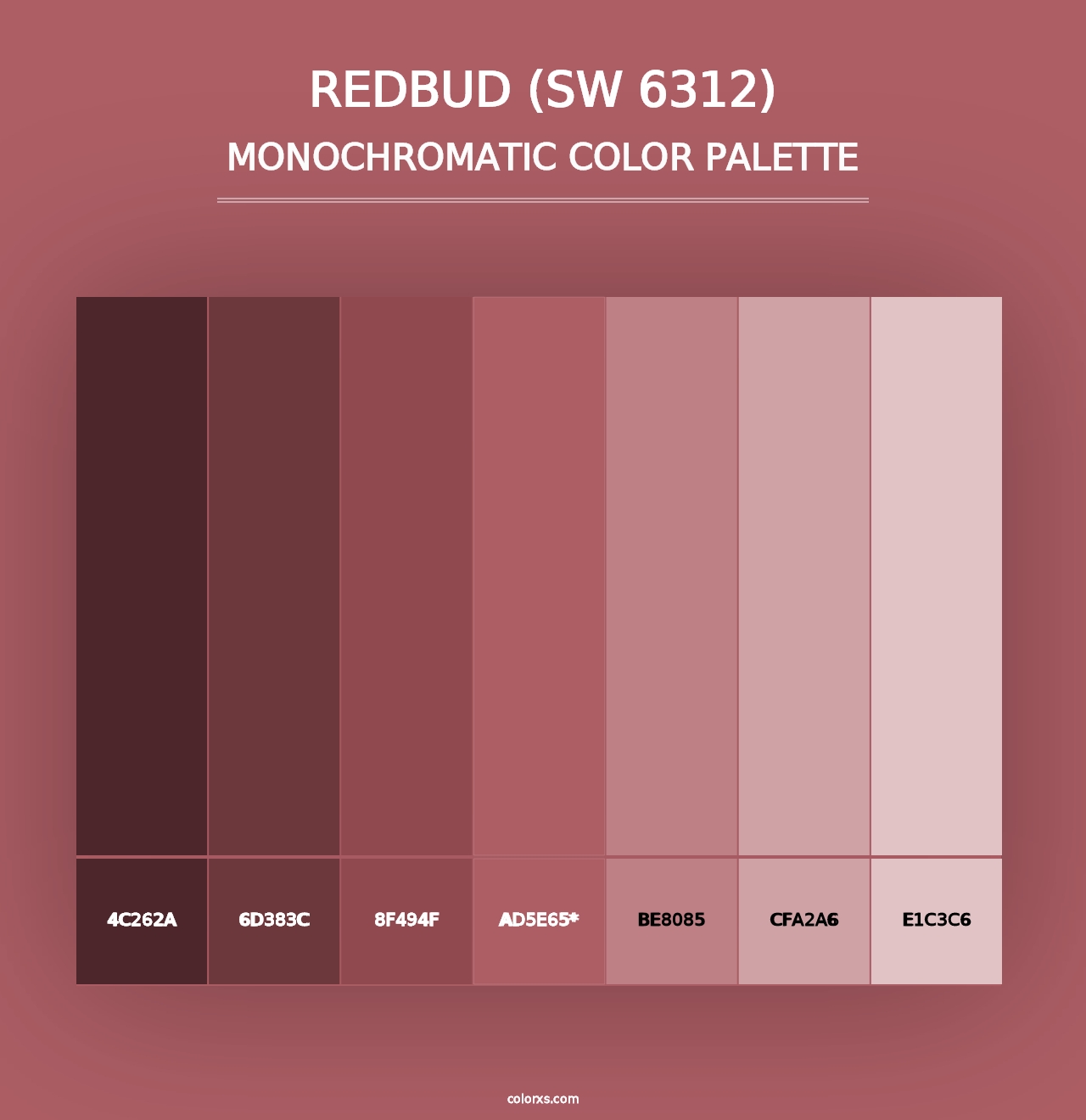 Redbud (SW 6312) - Monochromatic Color Palette