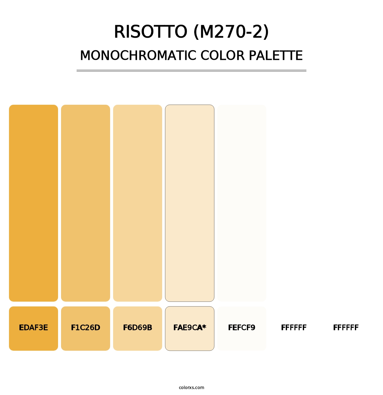 Risotto (M270-2) - Monochromatic Color Palette