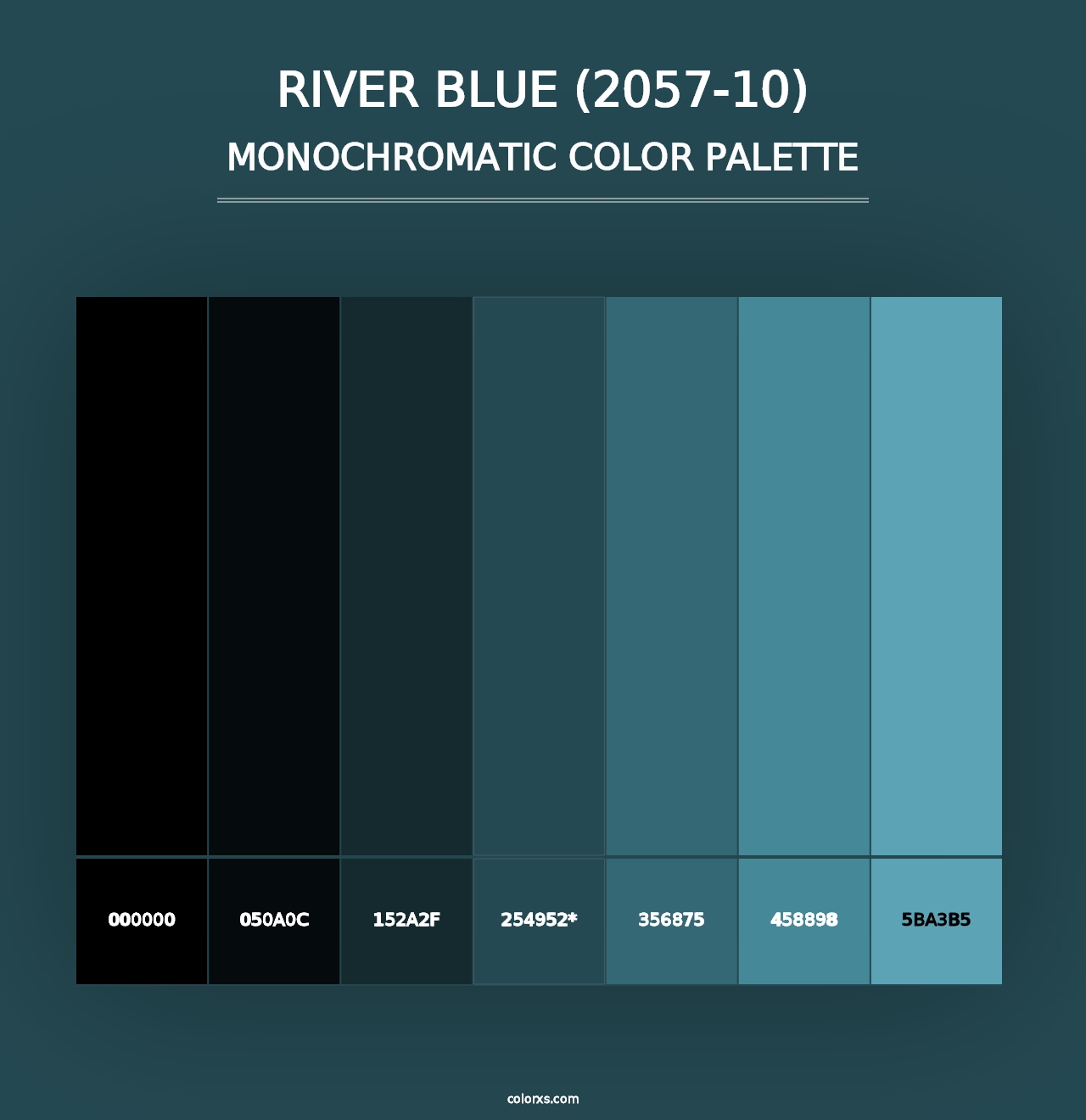 River Blue (2057-10) - Monochromatic Color Palette