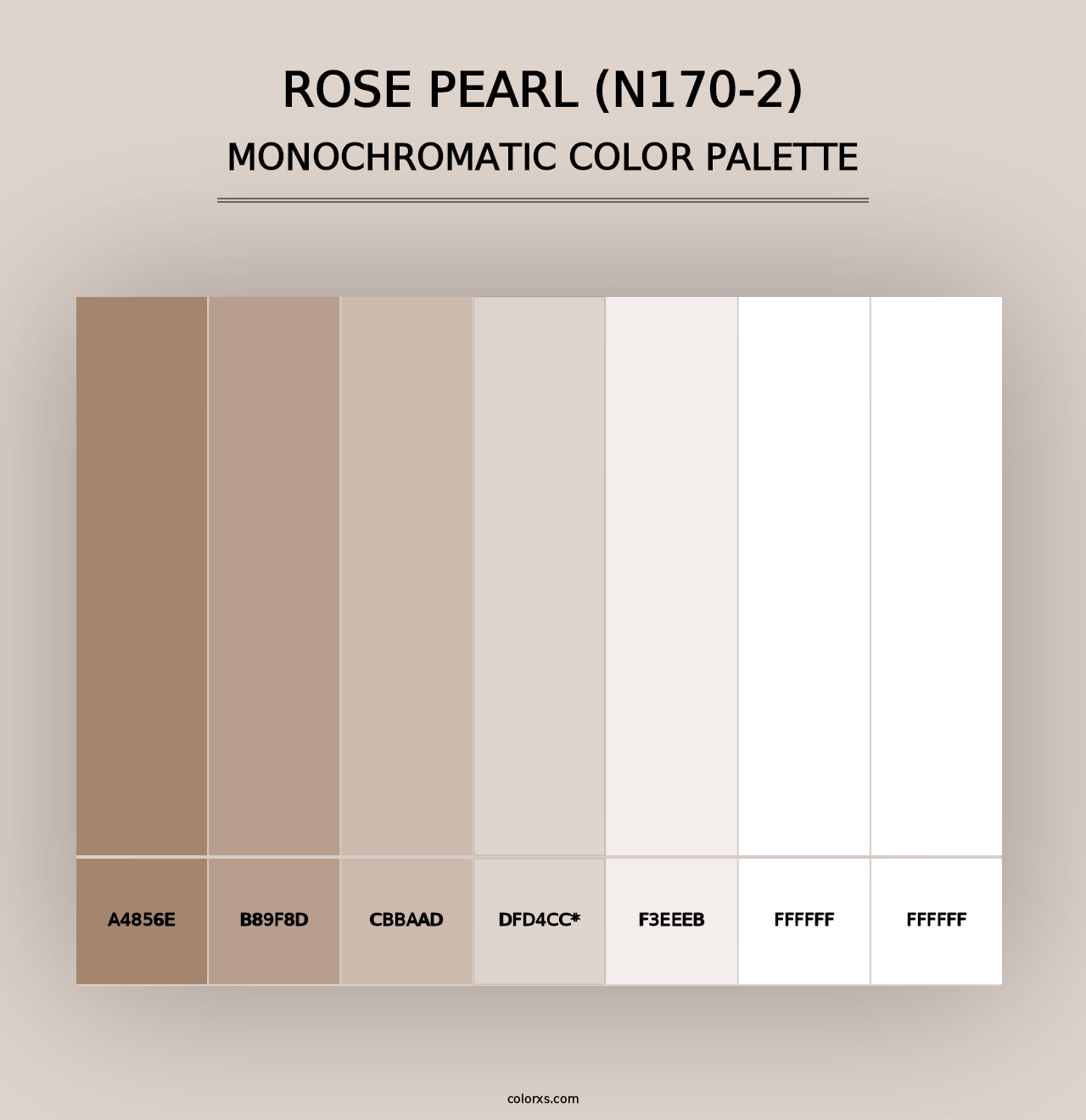 Rose Pearl (N170-2) - Monochromatic Color Palette