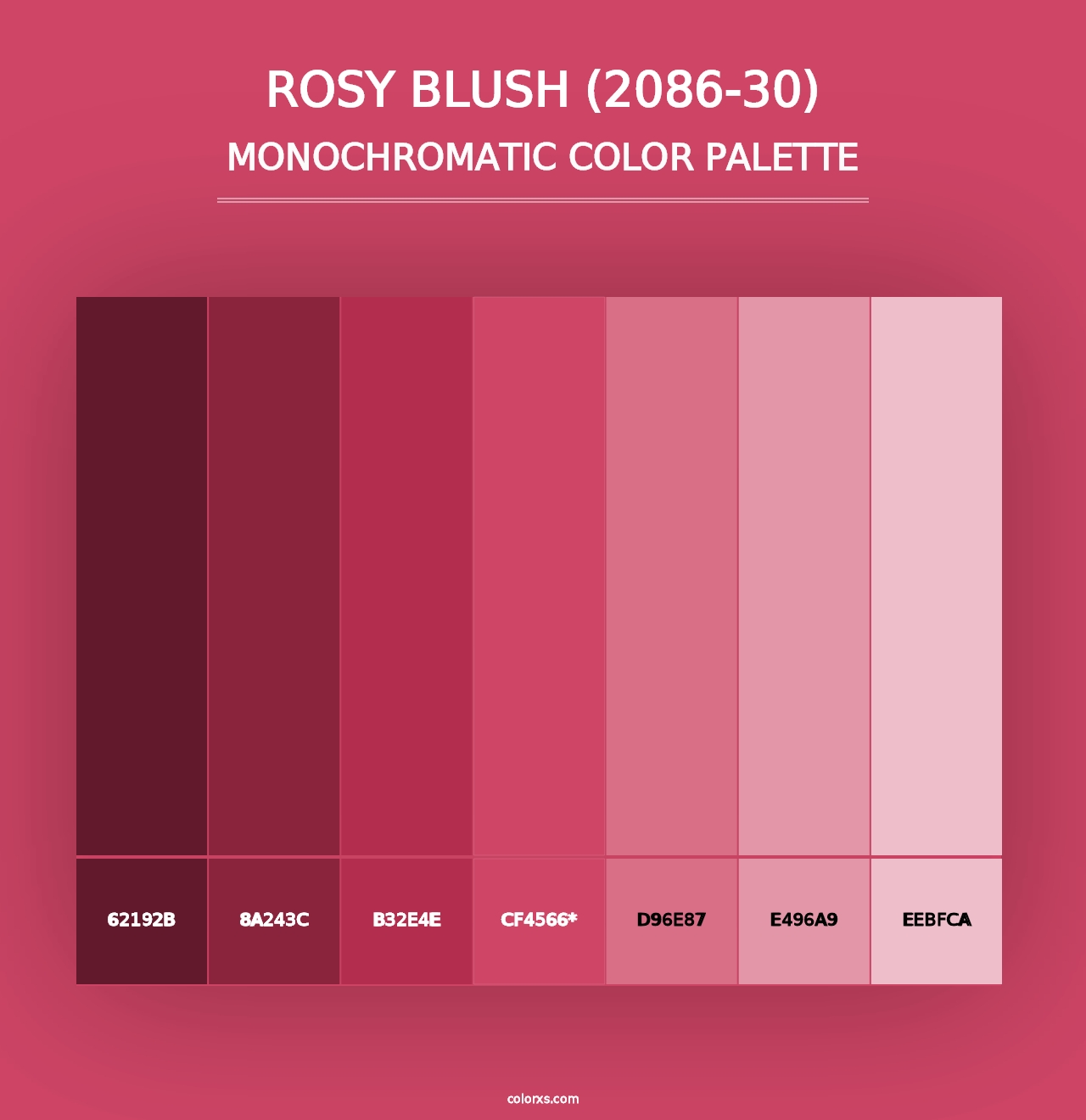 Rosy Blush (2086-30) - Monochromatic Color Palette