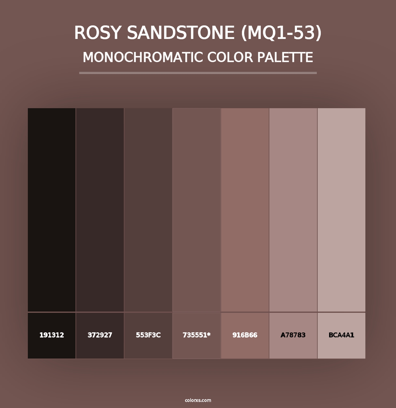 Rosy Sandstone (MQ1-53) - Monochromatic Color Palette