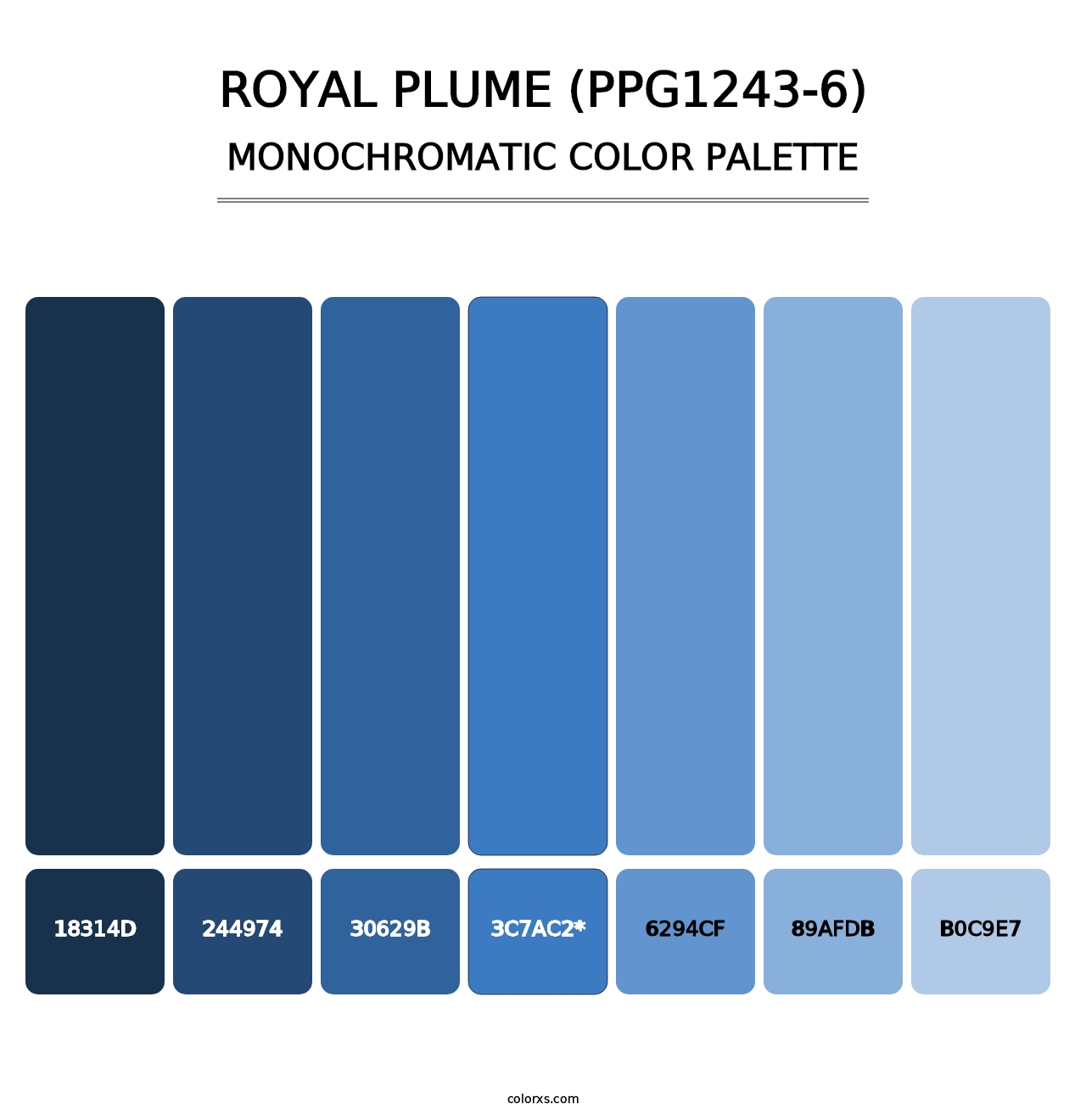 Royal Plume (PPG1243-6) - Monochromatic Color Palette