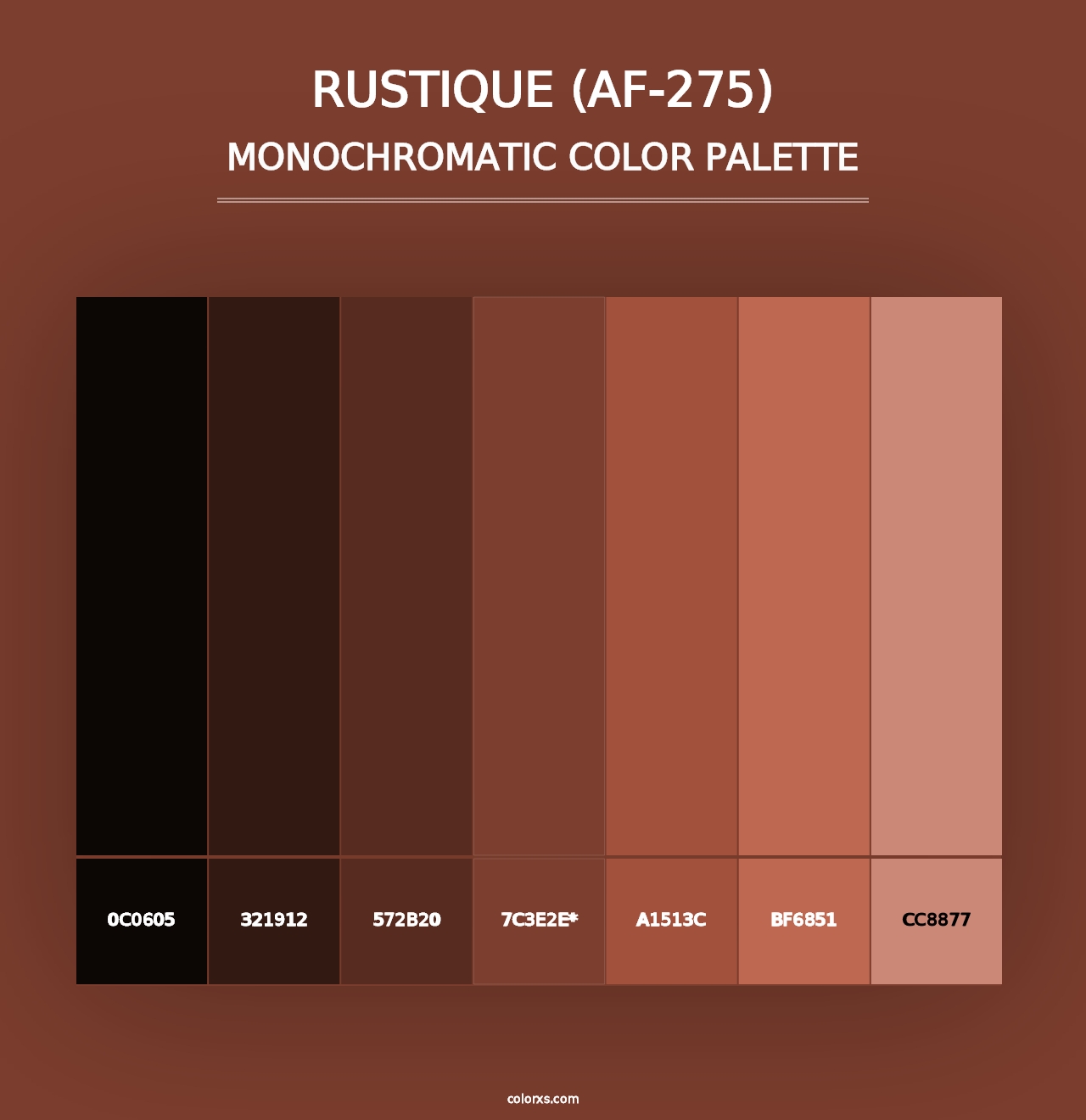 Rustique (AF-275) - Monochromatic Color Palette