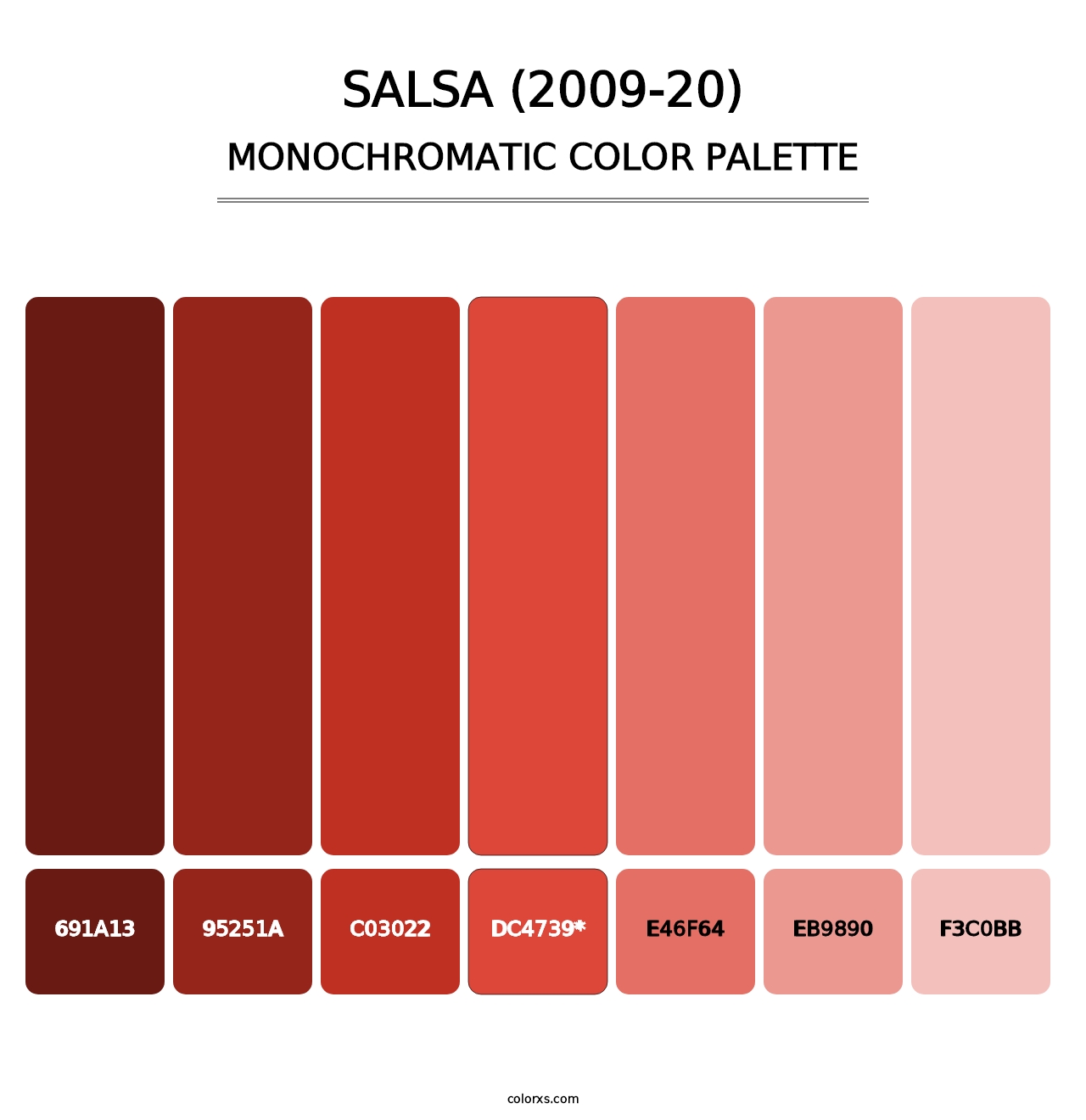 Salsa (2009-20) - Monochromatic Color Palette