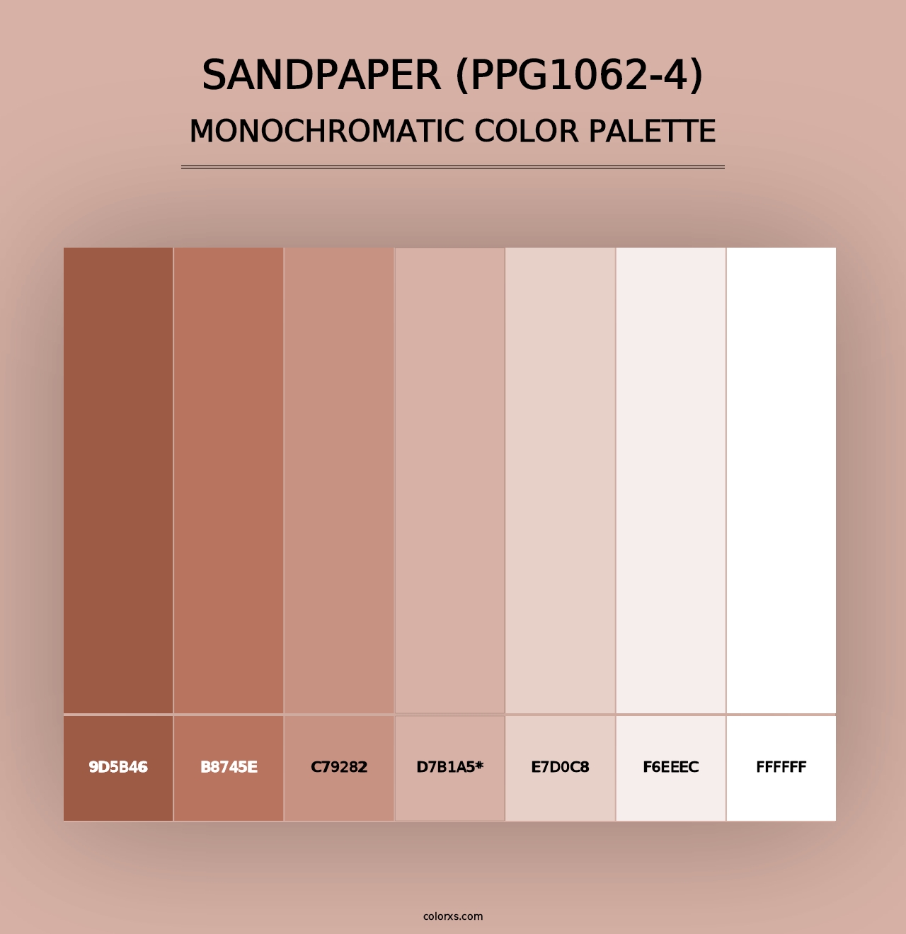 Sandpaper (PPG1062-4) - Monochromatic Color Palette