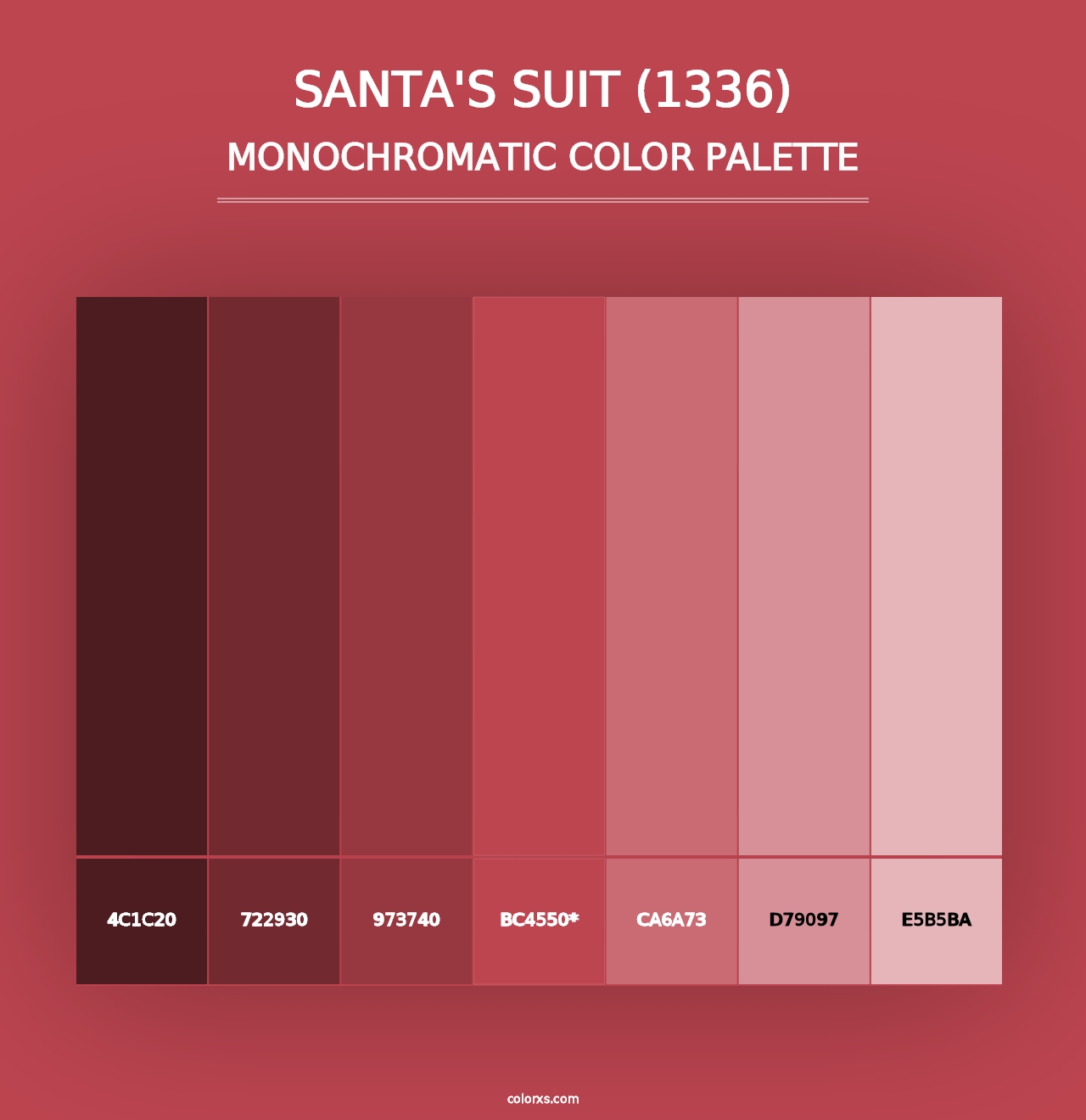 Santa's Suit (1336) - Monochromatic Color Palette