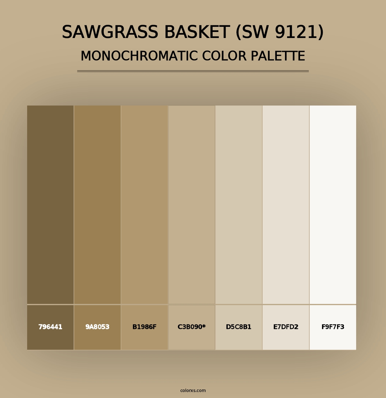 Sawgrass Basket (SW 9121) - Monochromatic Color Palette