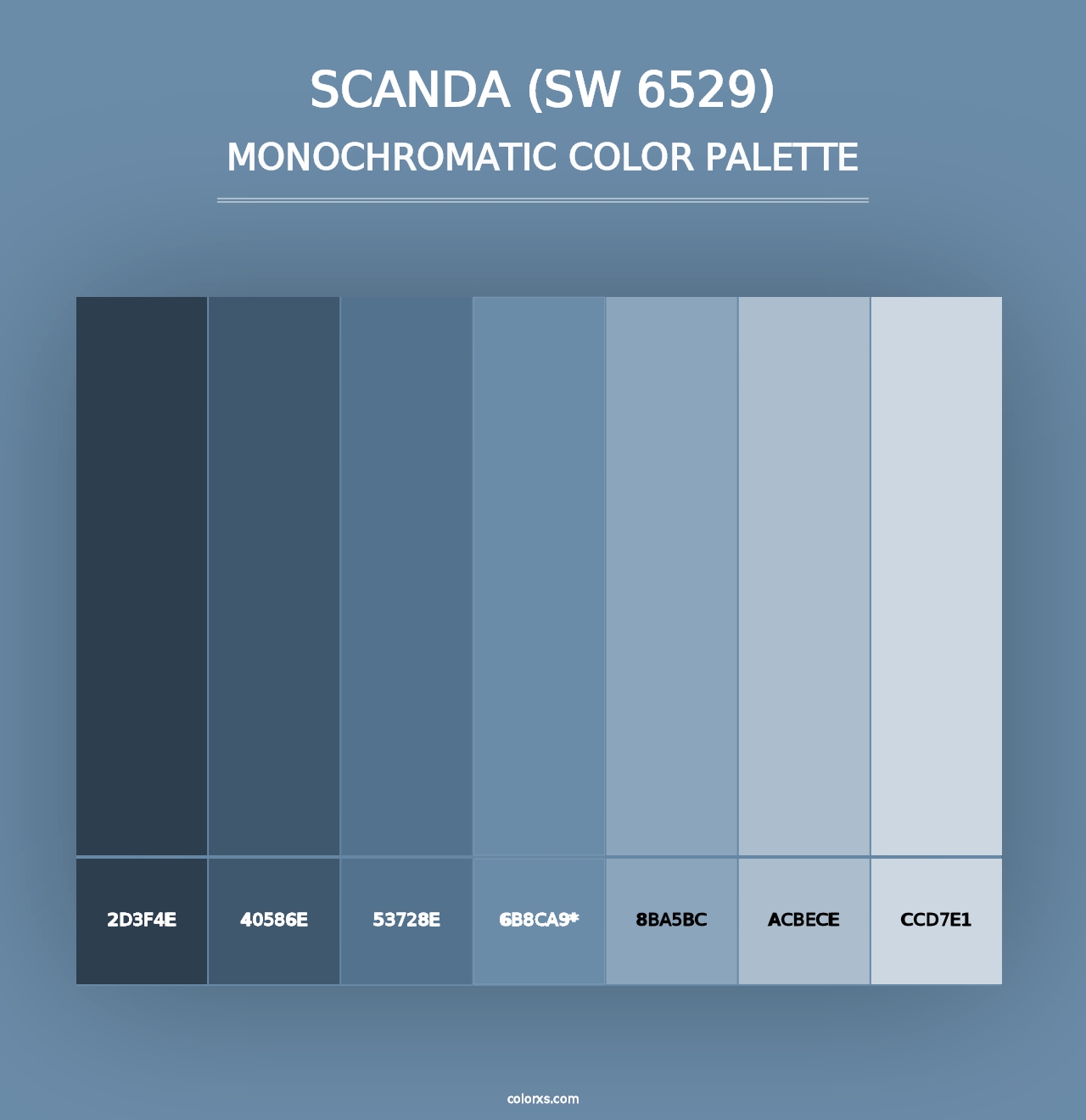 Scanda (SW 6529) - Monochromatic Color Palette