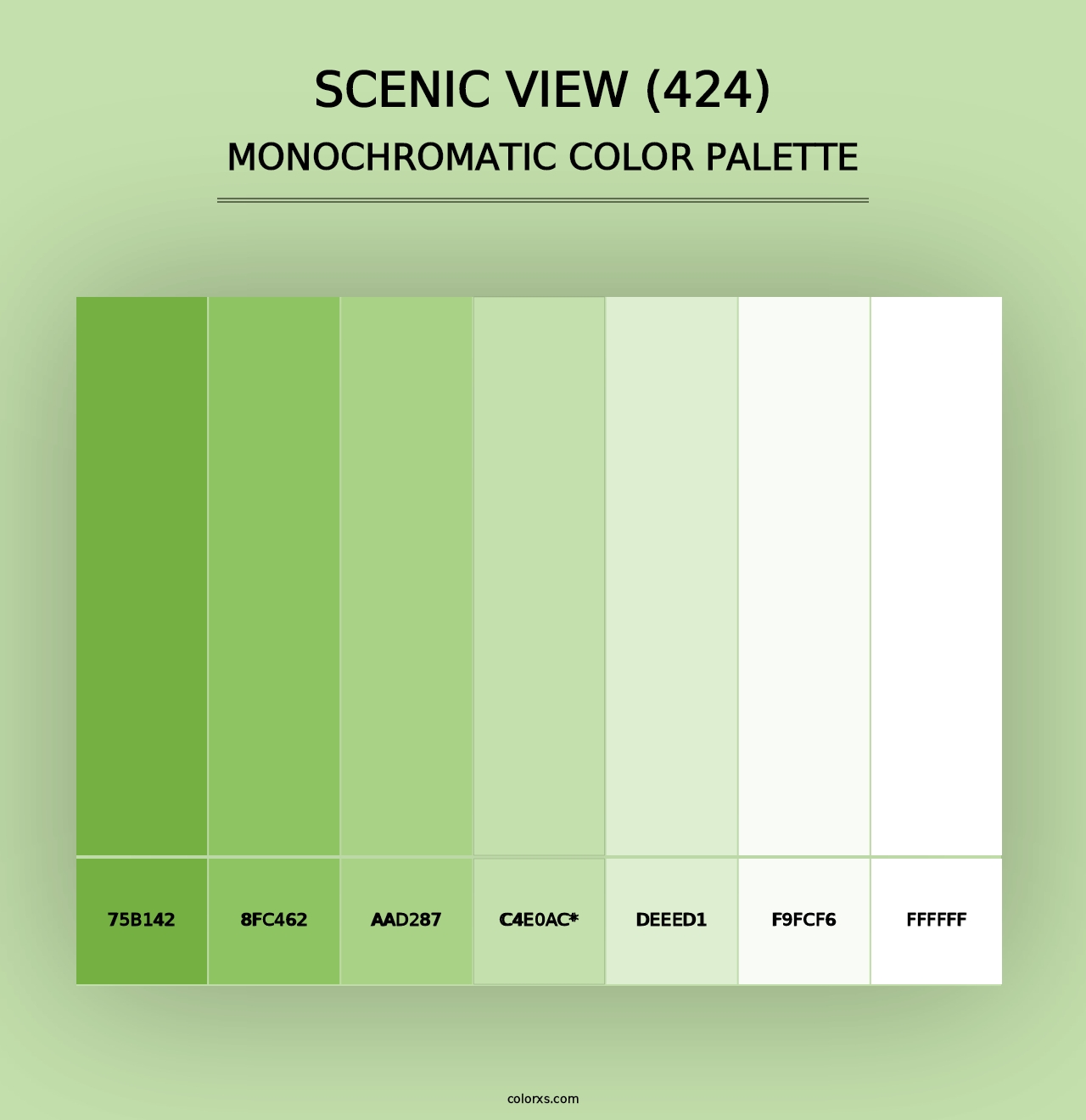 Scenic View (424) - Monochromatic Color Palette