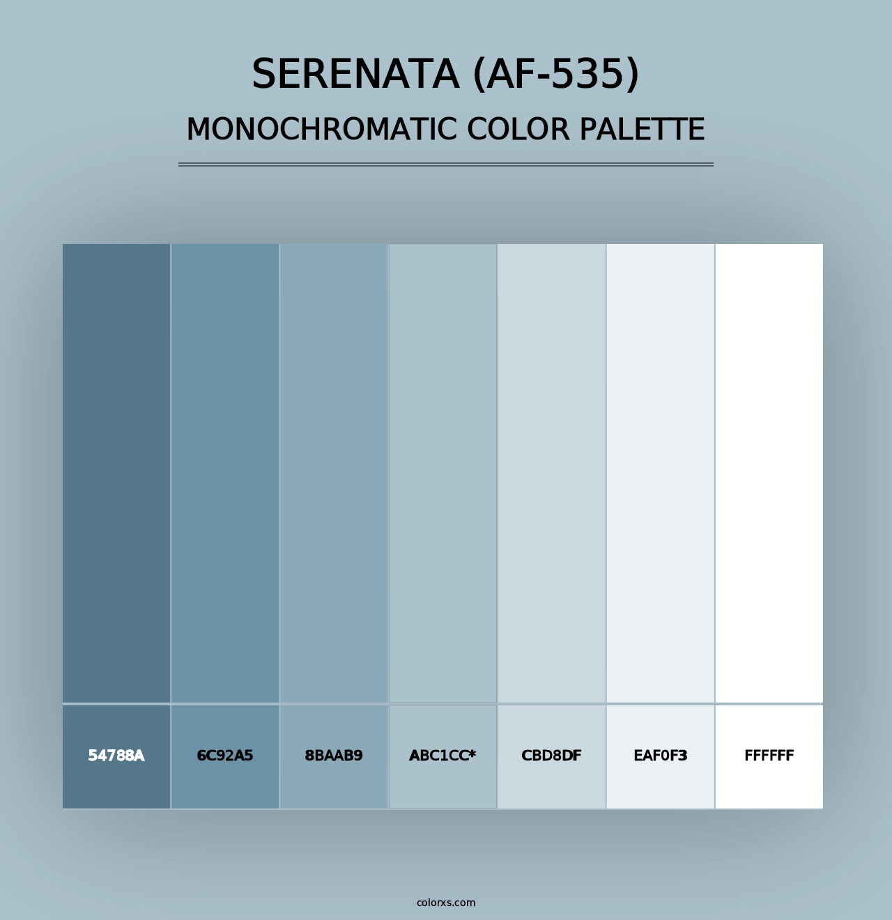 Serenata (AF-535) - Monochromatic Color Palette