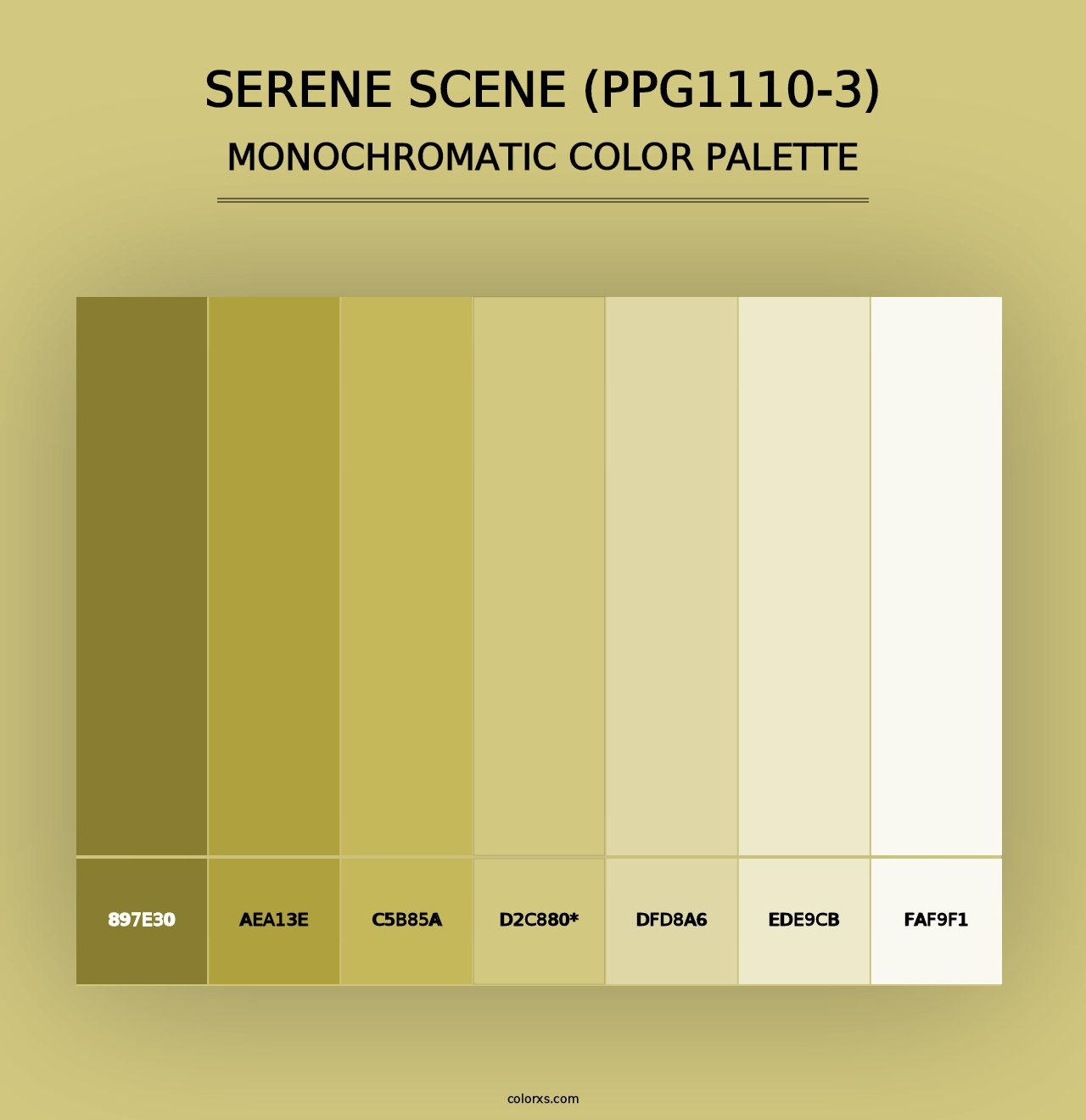 Serene Scene (PPG1110-3) - Monochromatic Color Palette