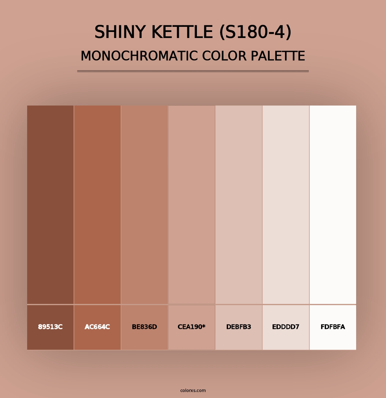 Shiny Kettle (S180-4) - Monochromatic Color Palette