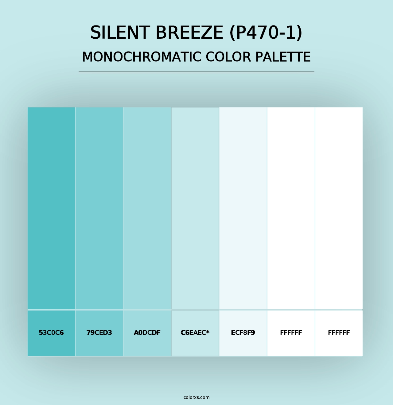 Silent Breeze (P470-1) - Monochromatic Color Palette