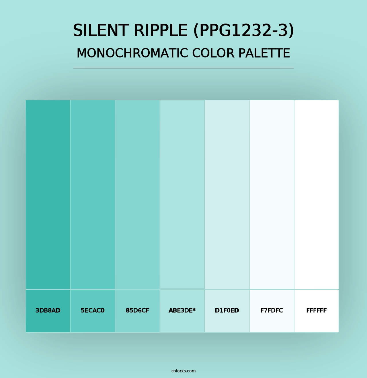 Silent Ripple (PPG1232-3) - Monochromatic Color Palette