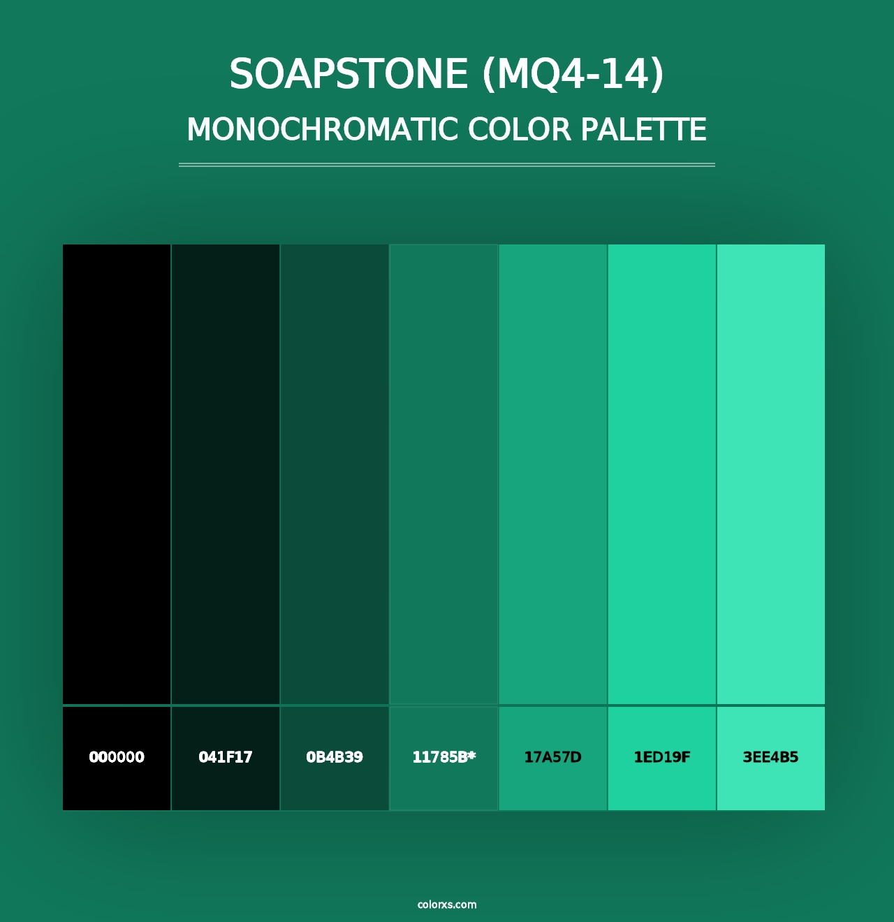 Soapstone (MQ4-14) - Monochromatic Color Palette