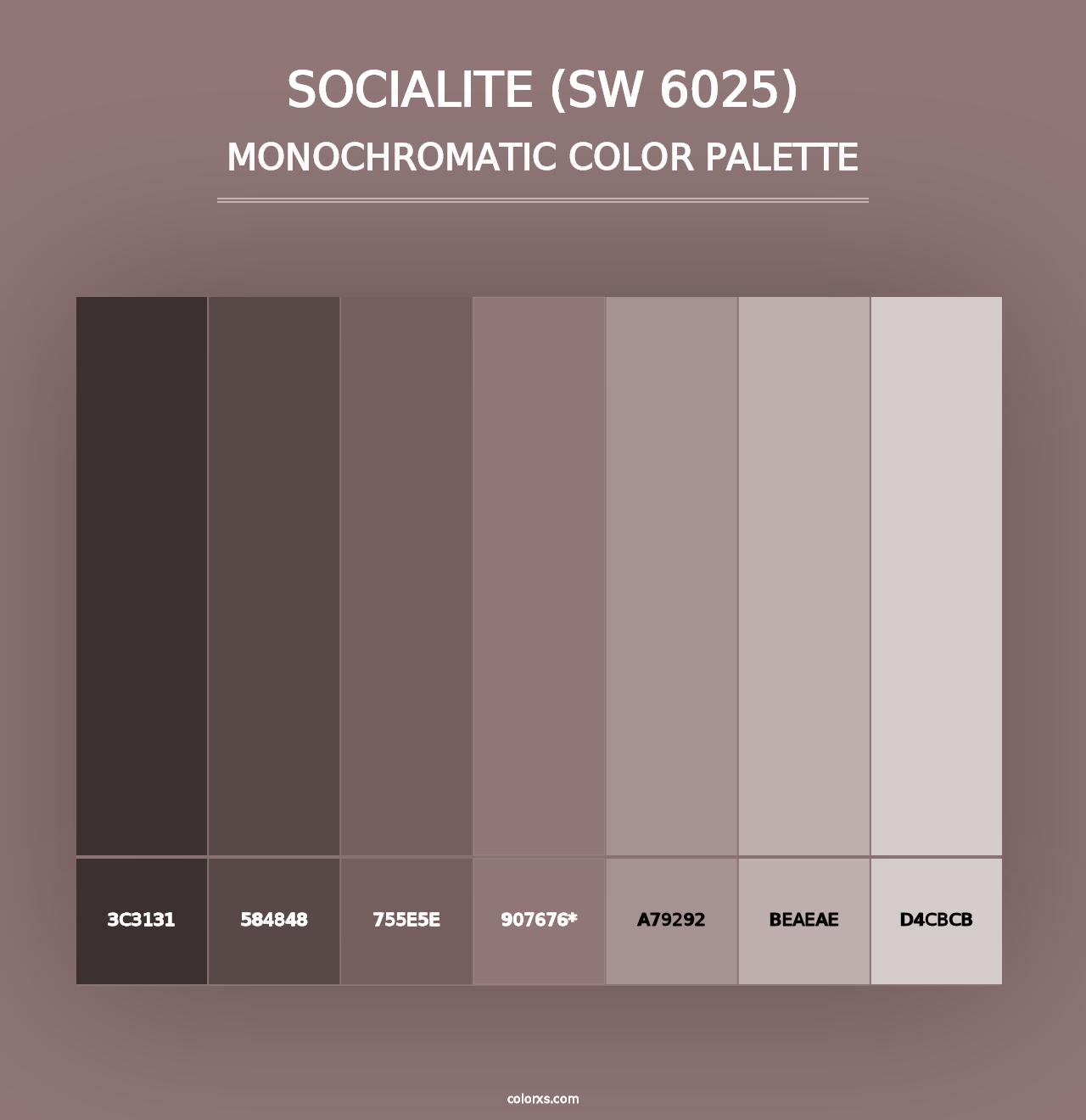 Socialite (SW 6025) - Monochromatic Color Palette