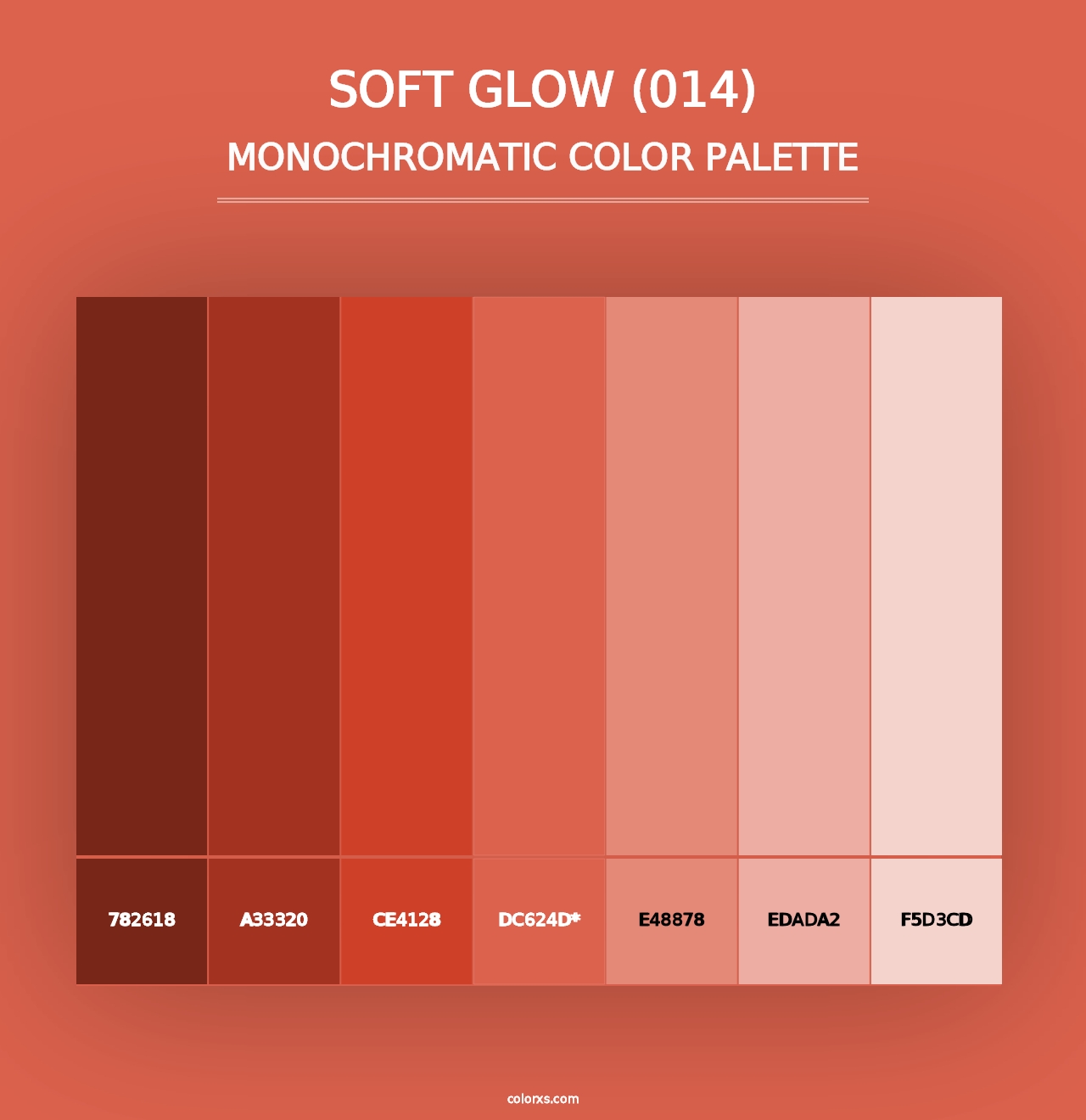 Soft Glow (014) - Monochromatic Color Palette