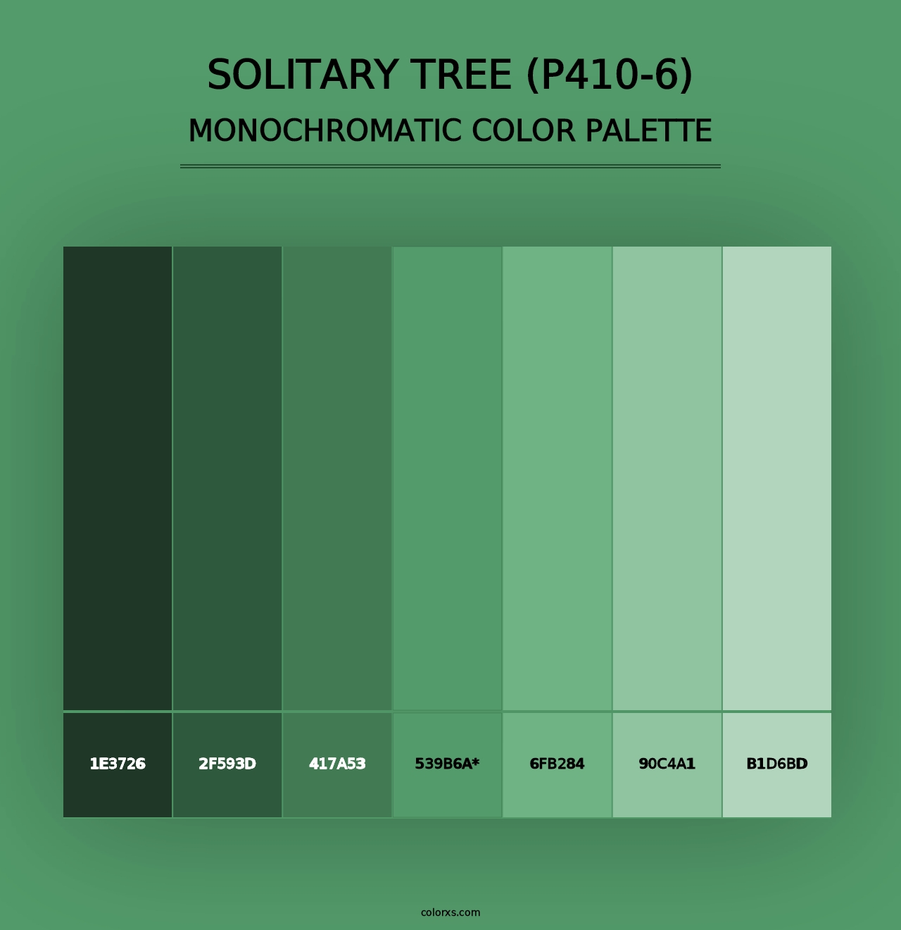 Solitary Tree (P410-6) - Monochromatic Color Palette