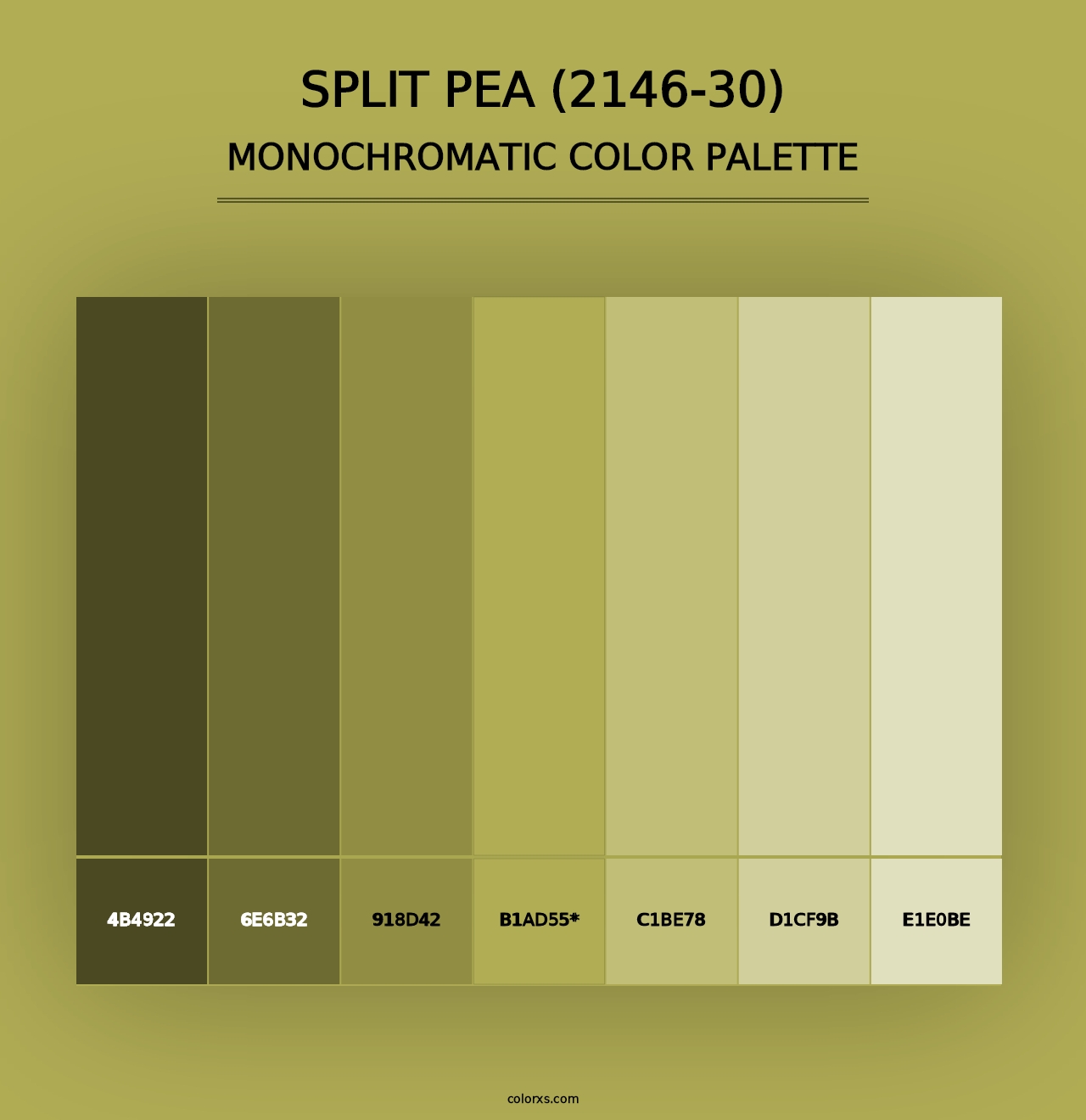 Split Pea (2146-30) - Monochromatic Color Palette