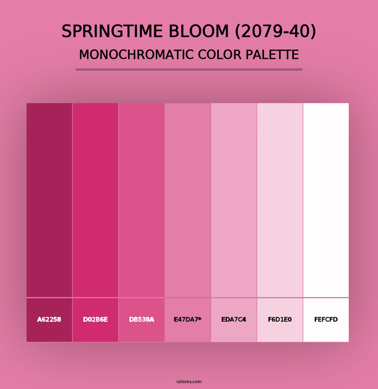 Springtime Bloom (2079-40) - Monochromatic Color Palette