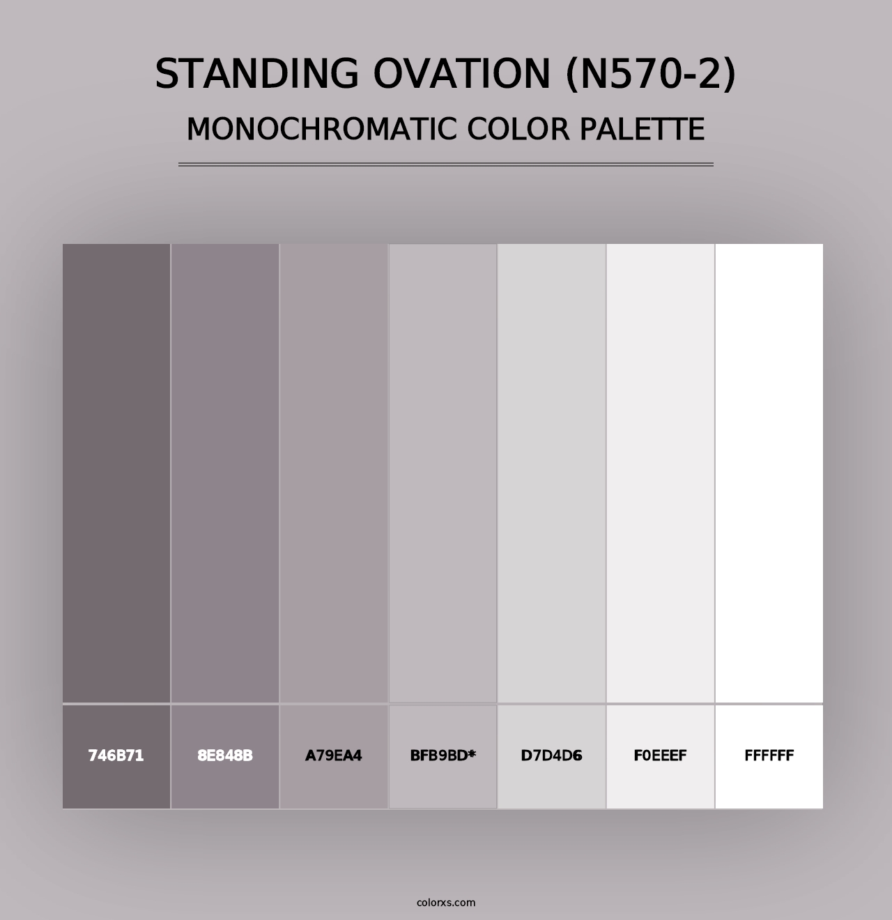 Standing Ovation (N570-2) - Monochromatic Color Palette