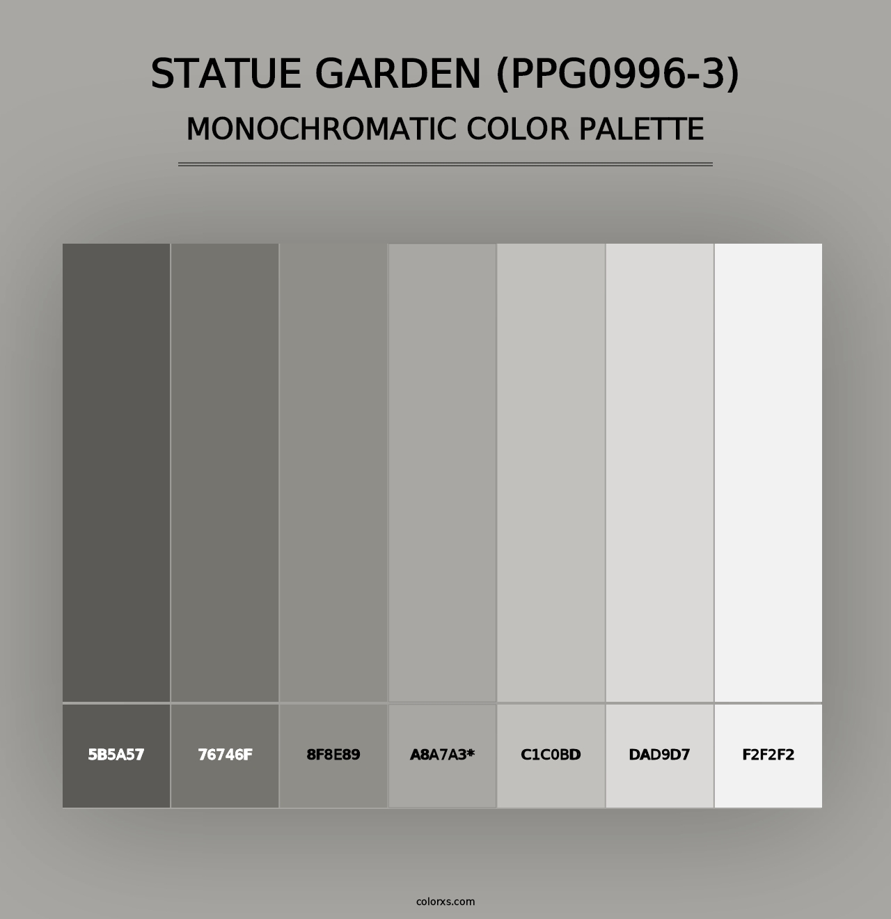 Statue Garden (PPG0996-3) - Monochromatic Color Palette