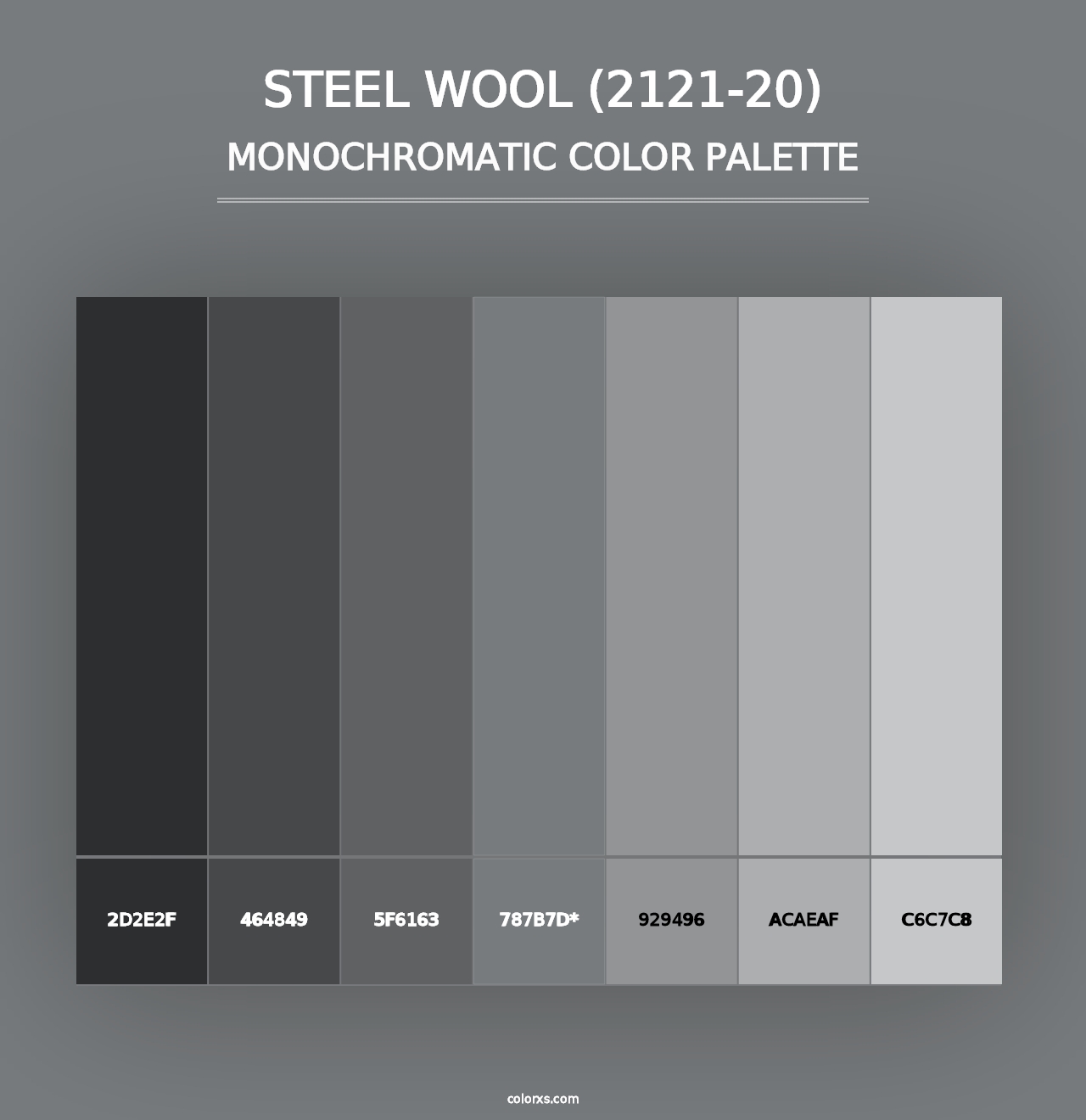 Steel Wool (2121-20) - Monochromatic Color Palette