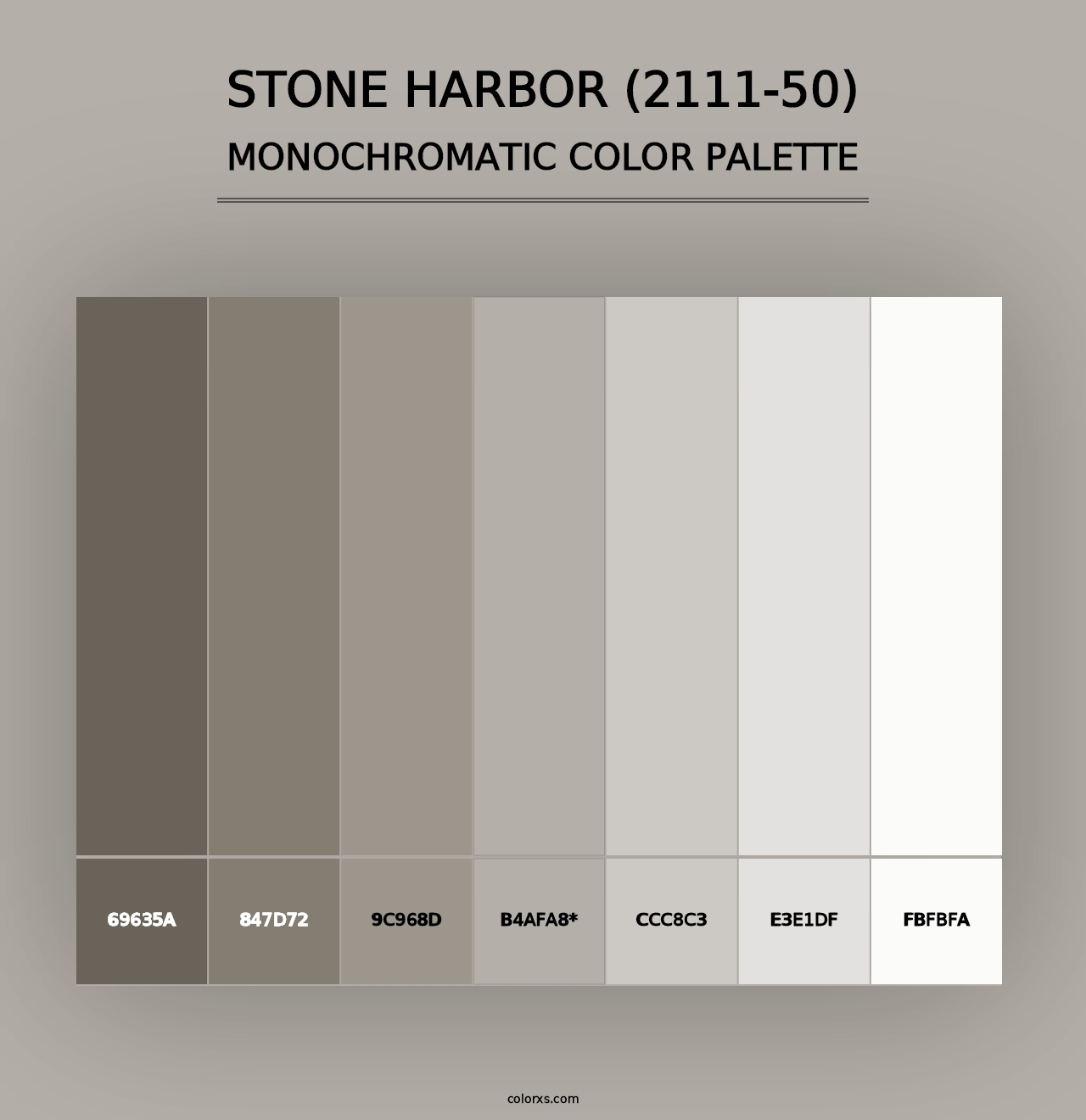 Stone Harbor (2111-50) - Monochromatic Color Palette