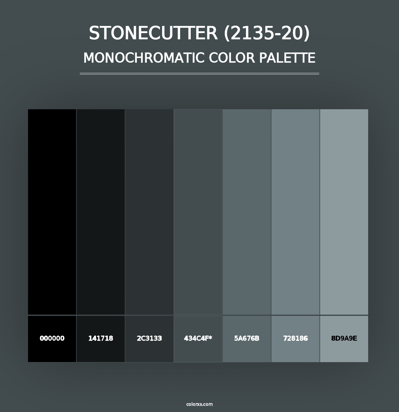 Stonecutter (2135-20) - Monochromatic Color Palette