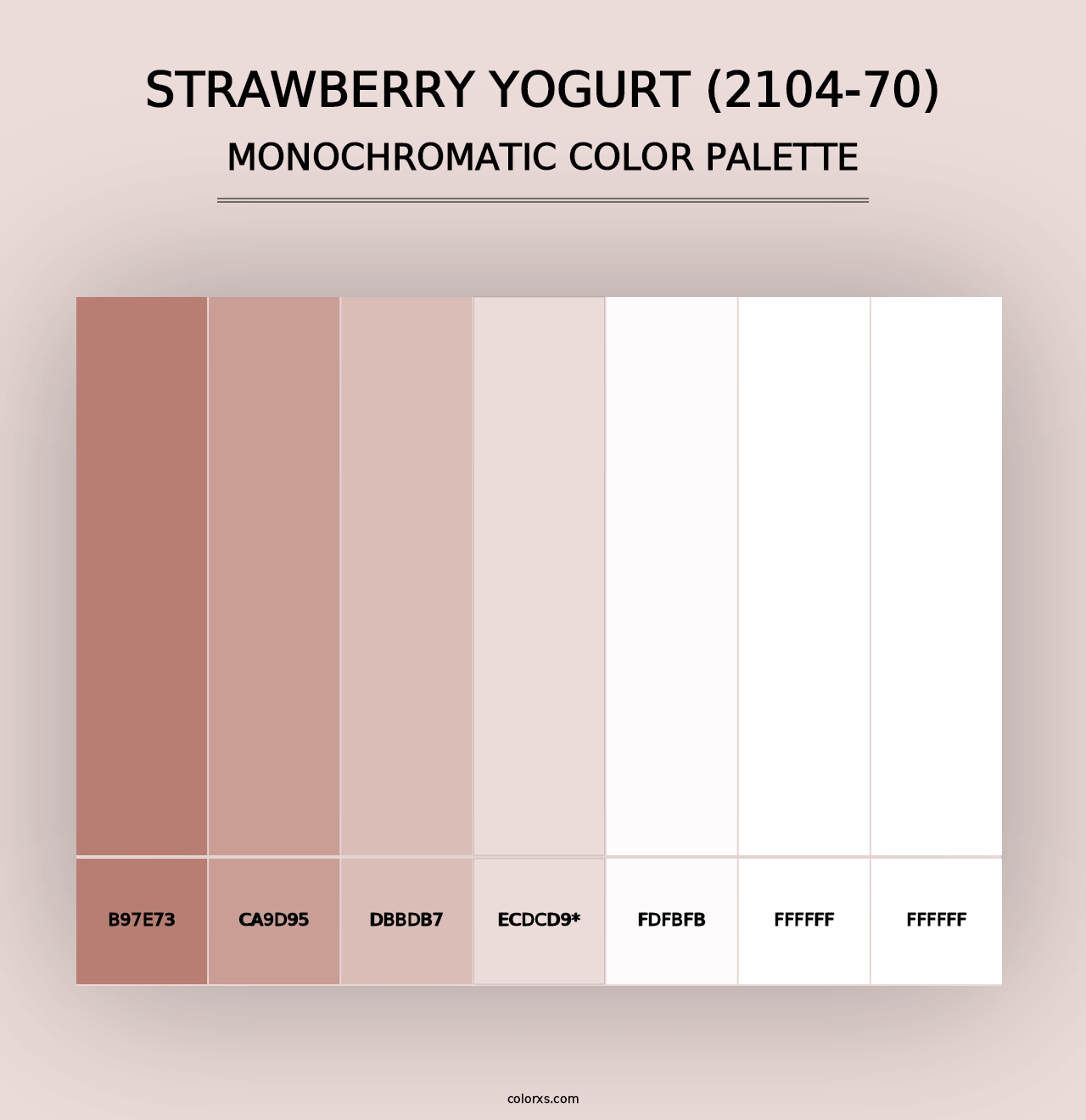 Strawberry Yogurt (2104-70) - Monochromatic Color Palette