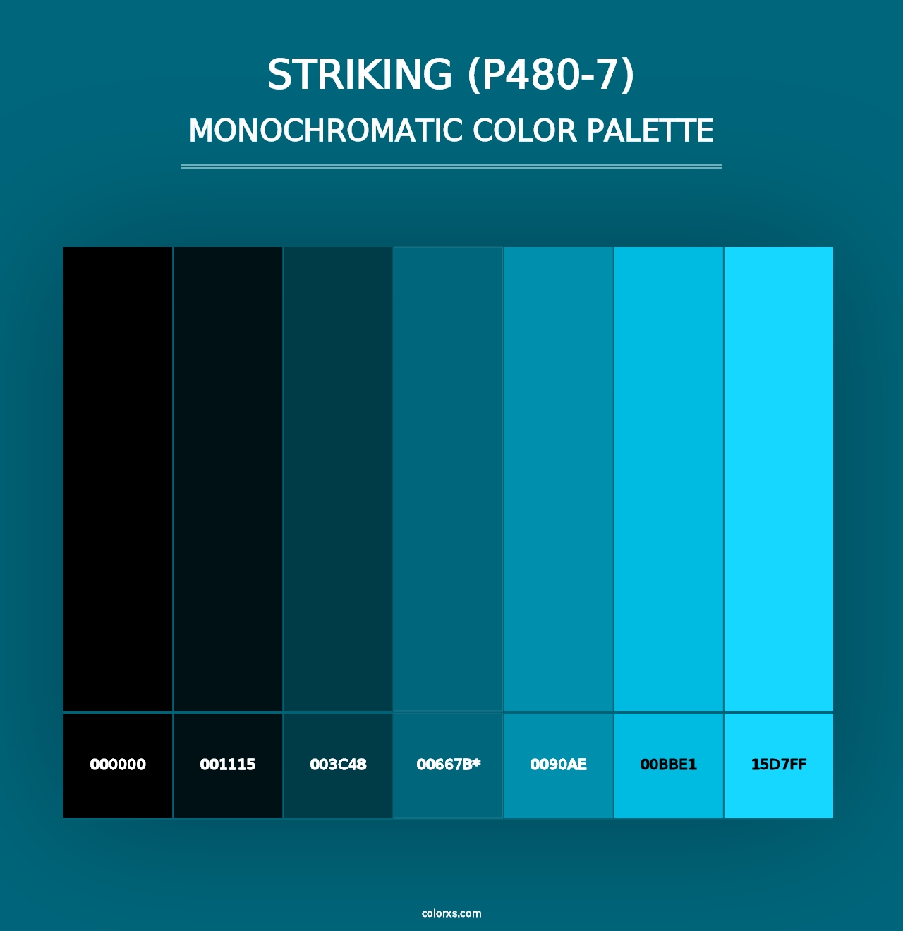 Striking (P480-7) - Monochromatic Color Palette