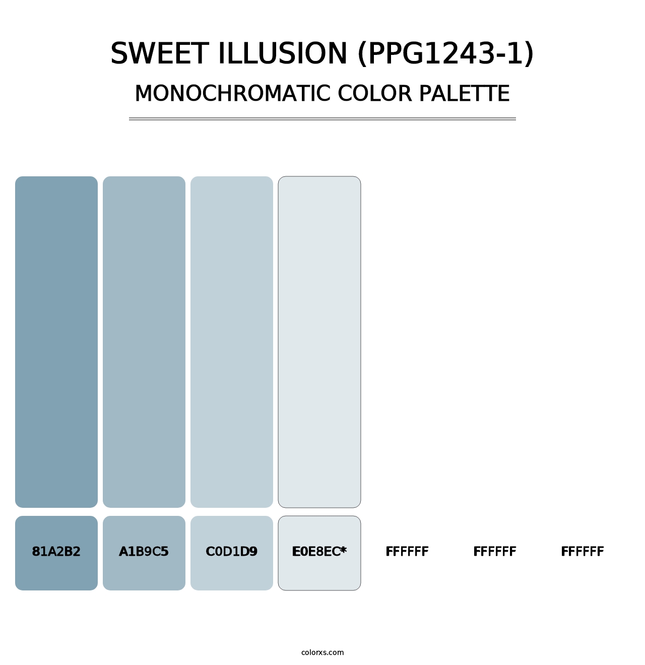 Sweet Illusion (PPG1243-1) - Monochromatic Color Palette