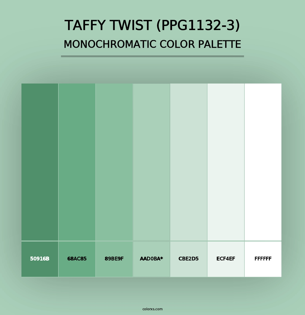 Taffy Twist (PPG1132-3) - Monochromatic Color Palette