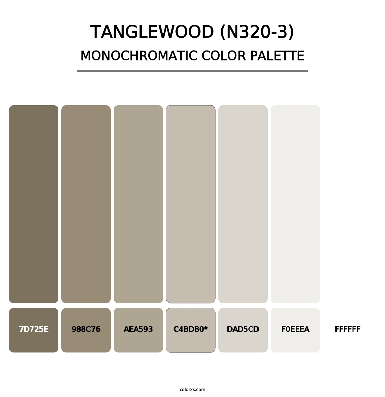 Tanglewood (N320-3) - Monochromatic Color Palette