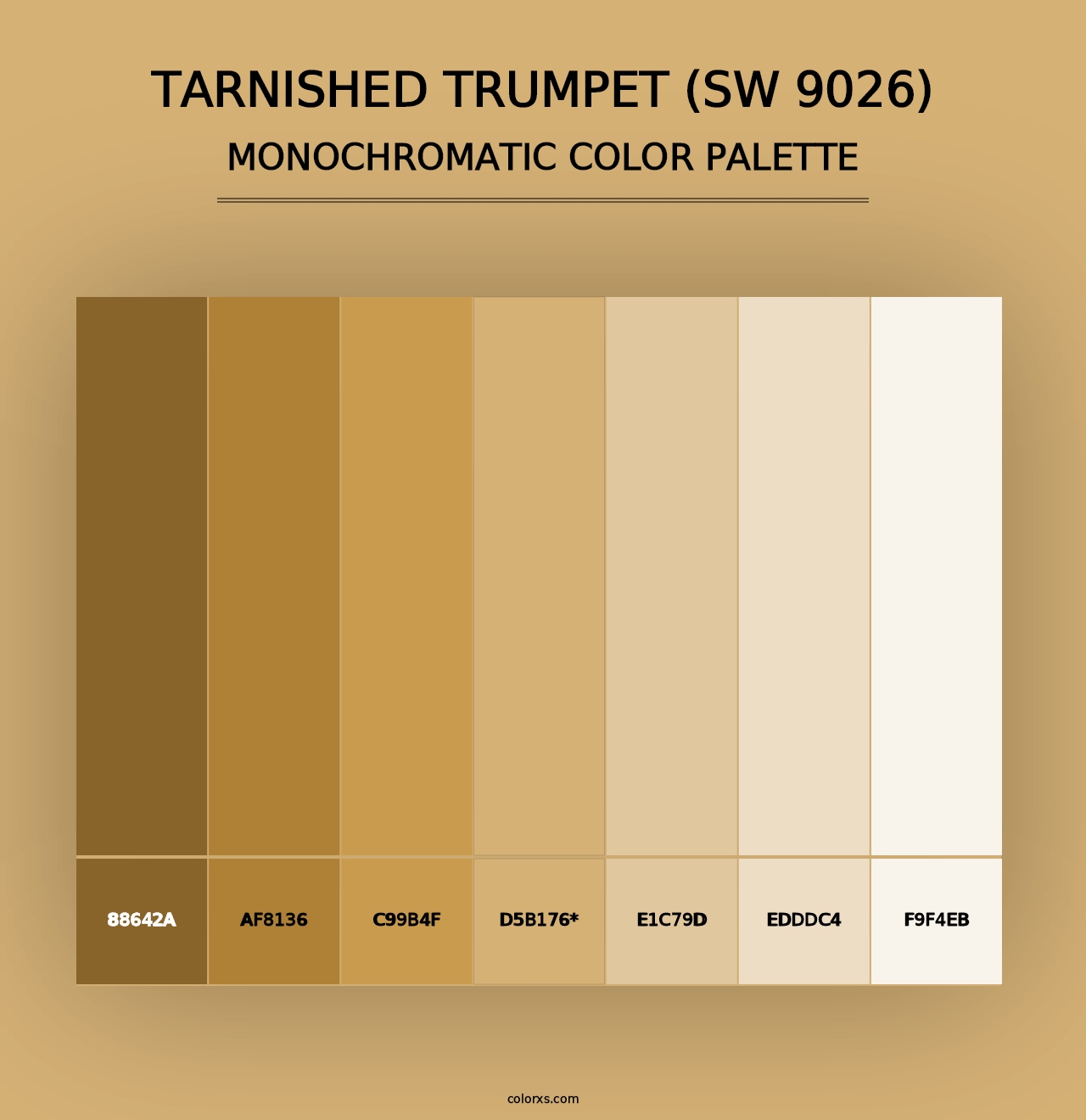 Tarnished Trumpet (SW 9026) - Monochromatic Color Palette